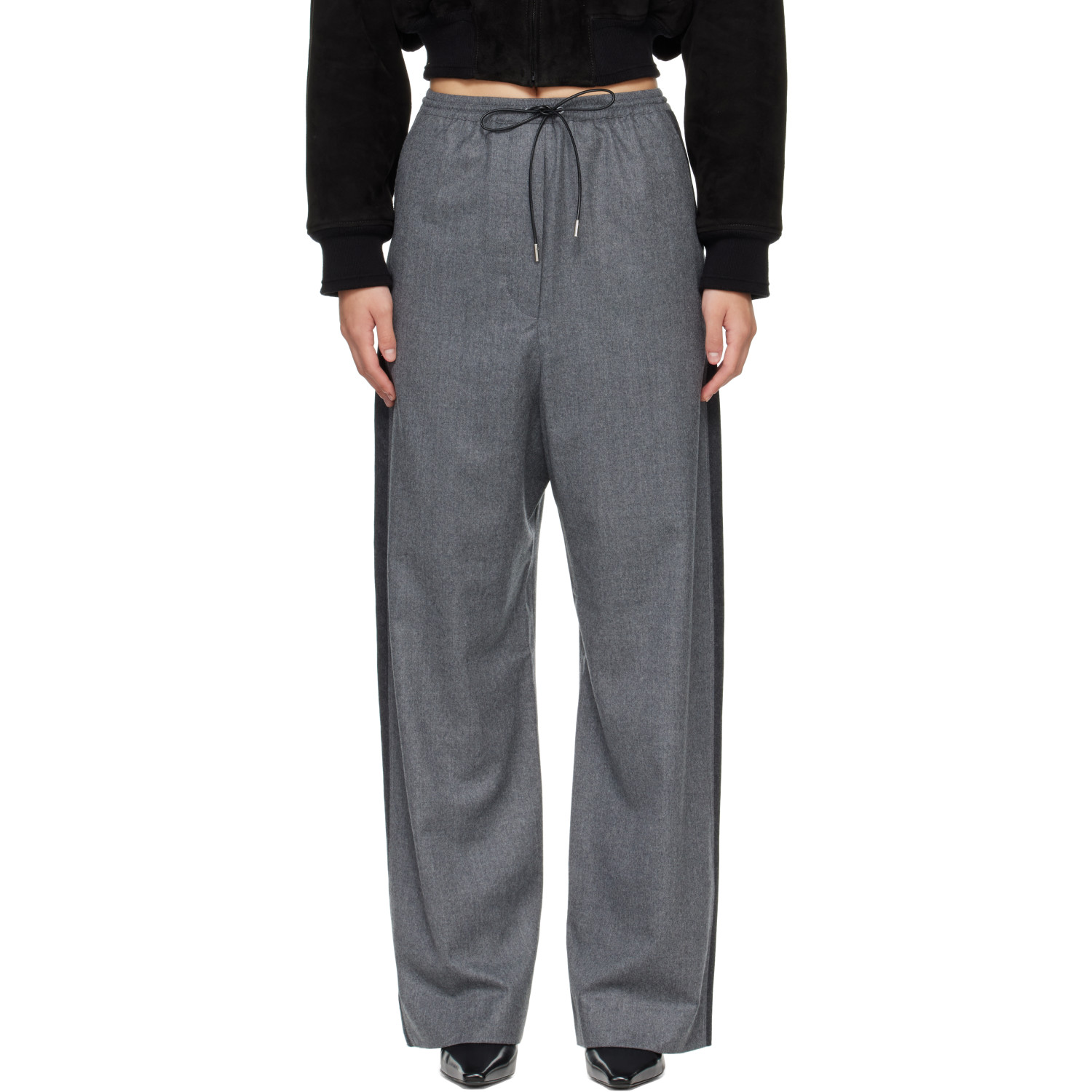 Lanvin Gray Loose Wool Trousers