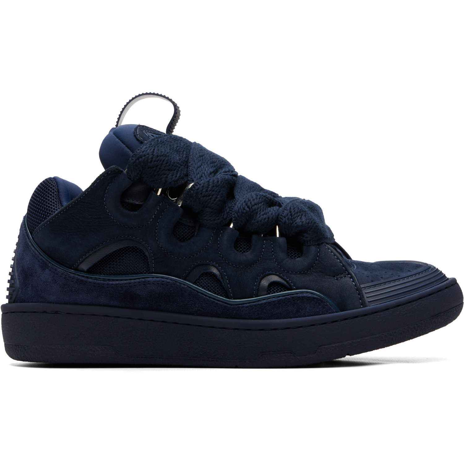 Lanvin Navy Curb Sneakers