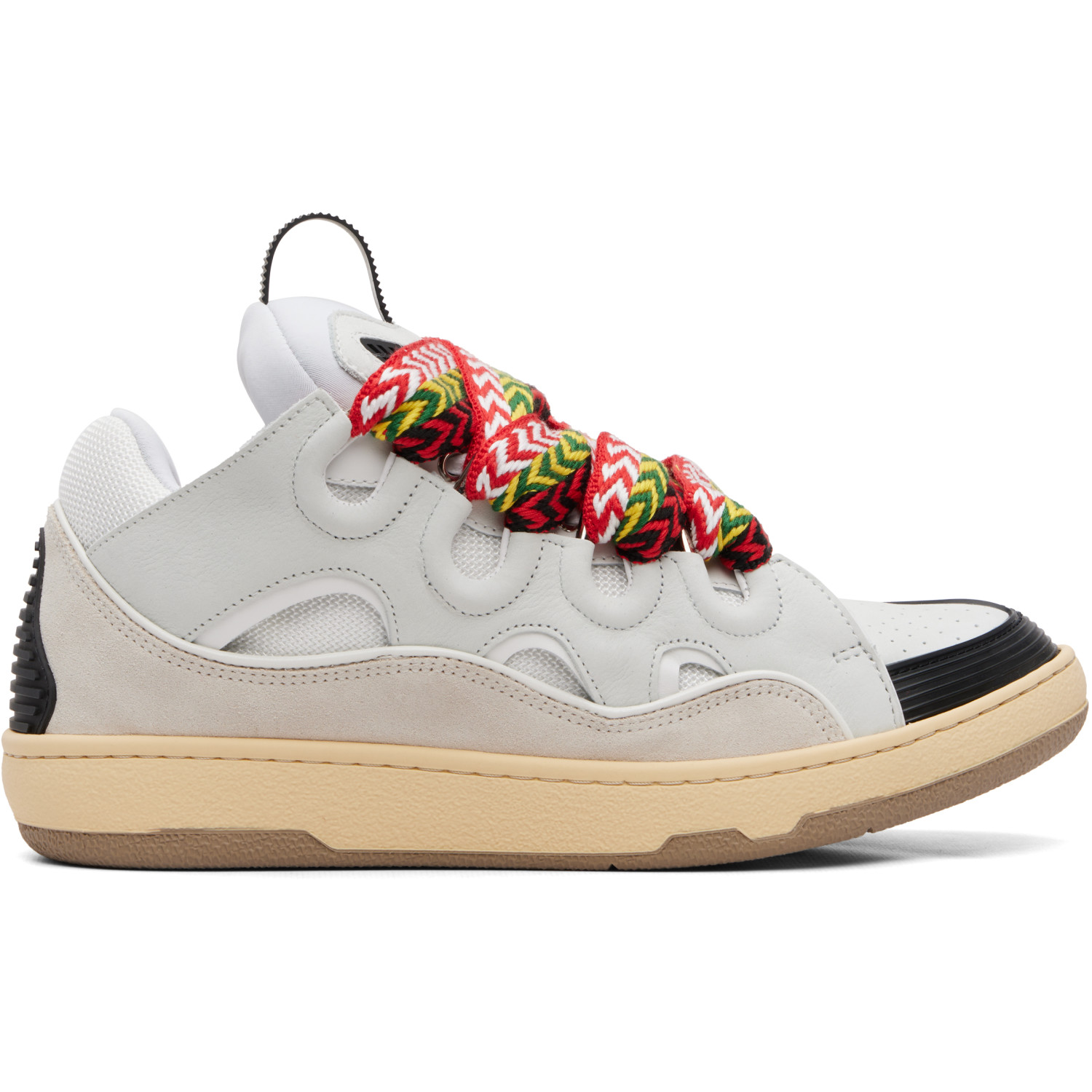 Lanvin White Curb Sneakers
