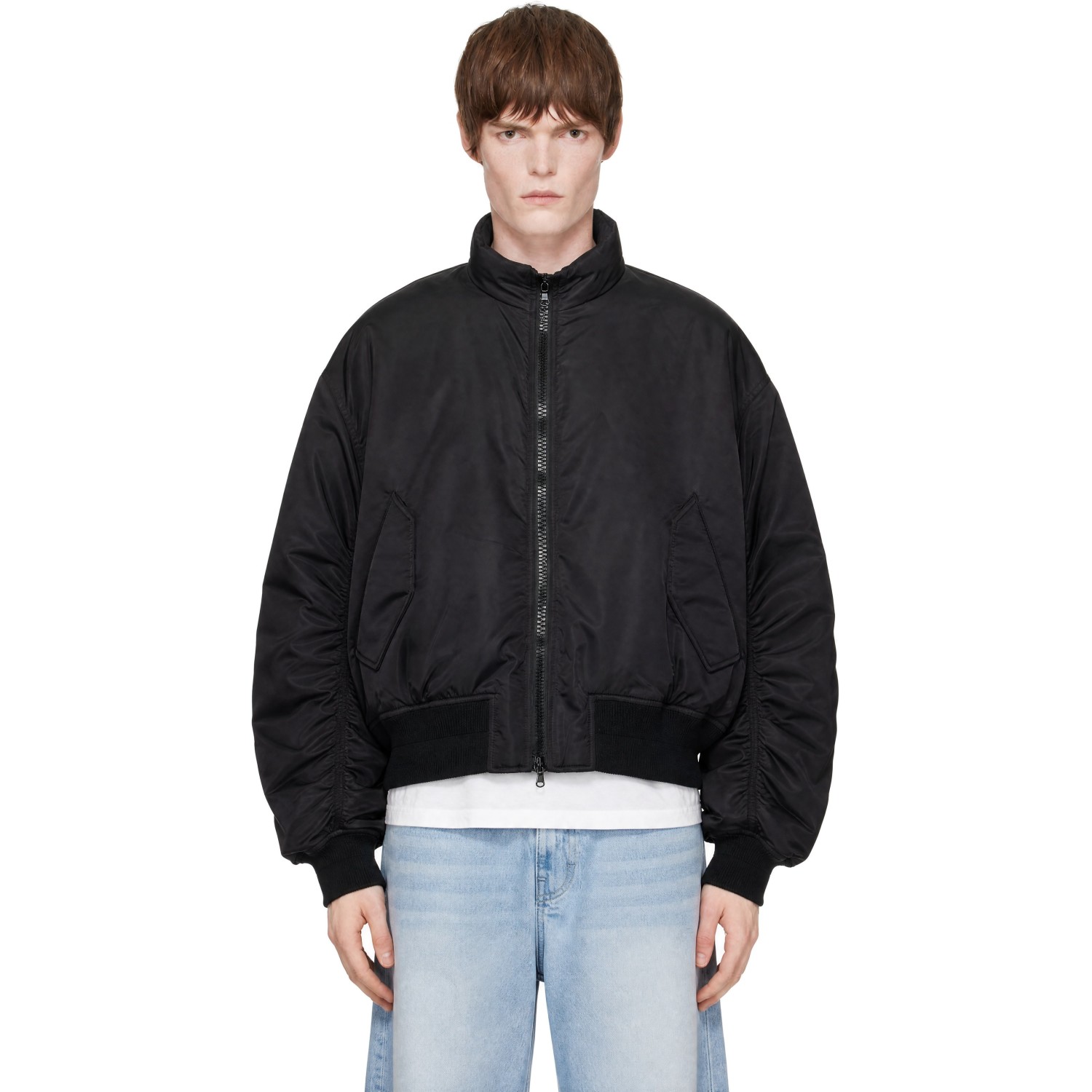 COOR Black Stand Collar Neck Down Jacket