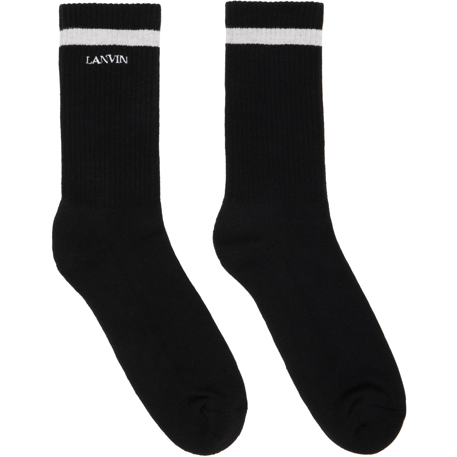 LANVIN 블랙 클래식 양말