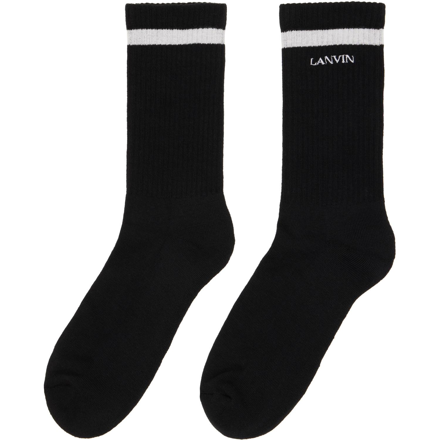 LANVIN 블랙 클래식 양말