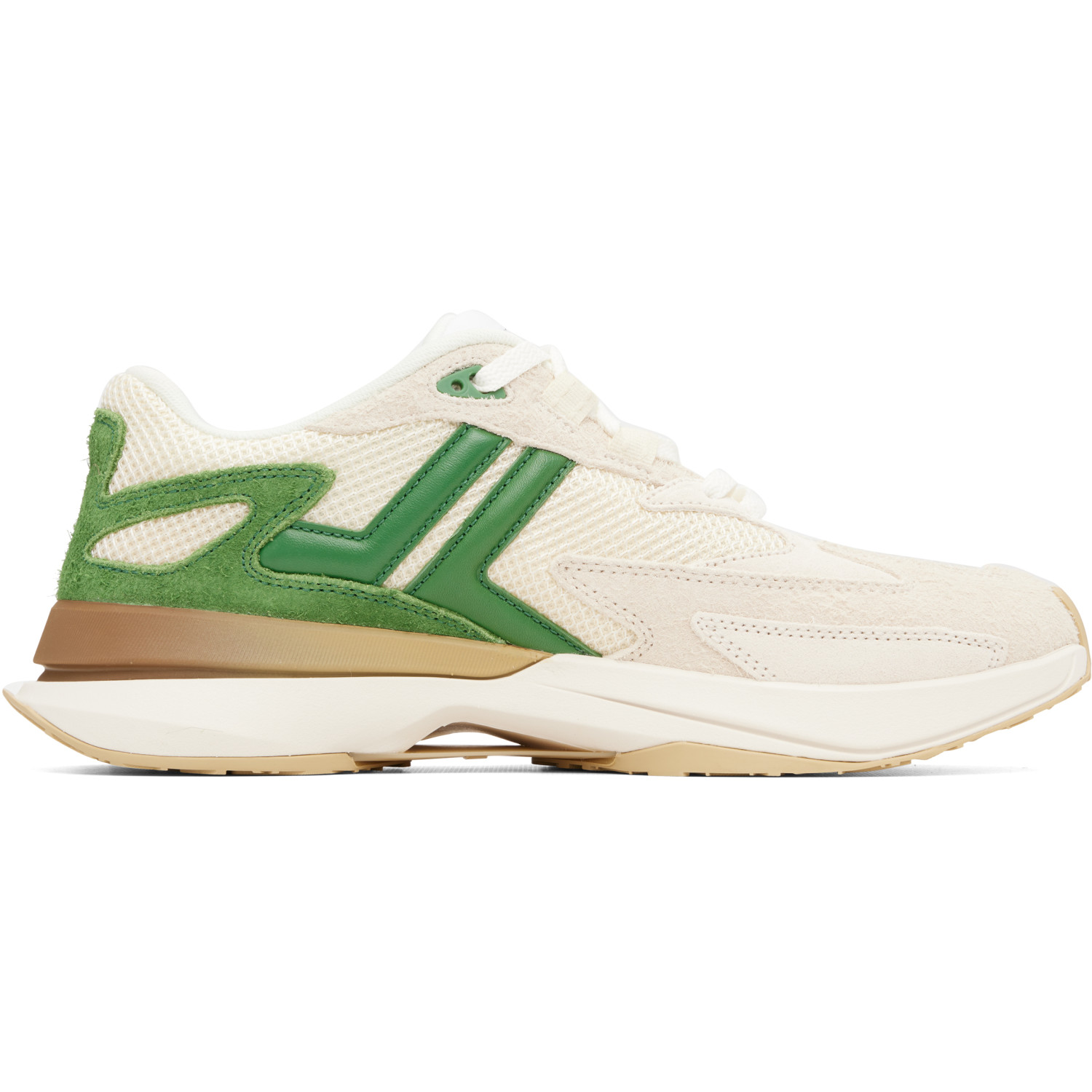 Lanvin Beige & Green JLA Sneakers