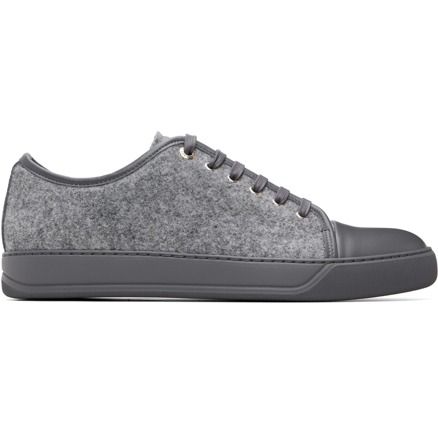 Lanvin Gray DBB1 Felt & Nappa Leather Sneakers