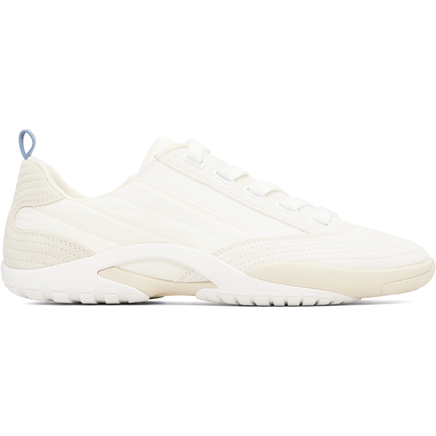 Lanvin White New Soccer Lace Up Leather Sneakers