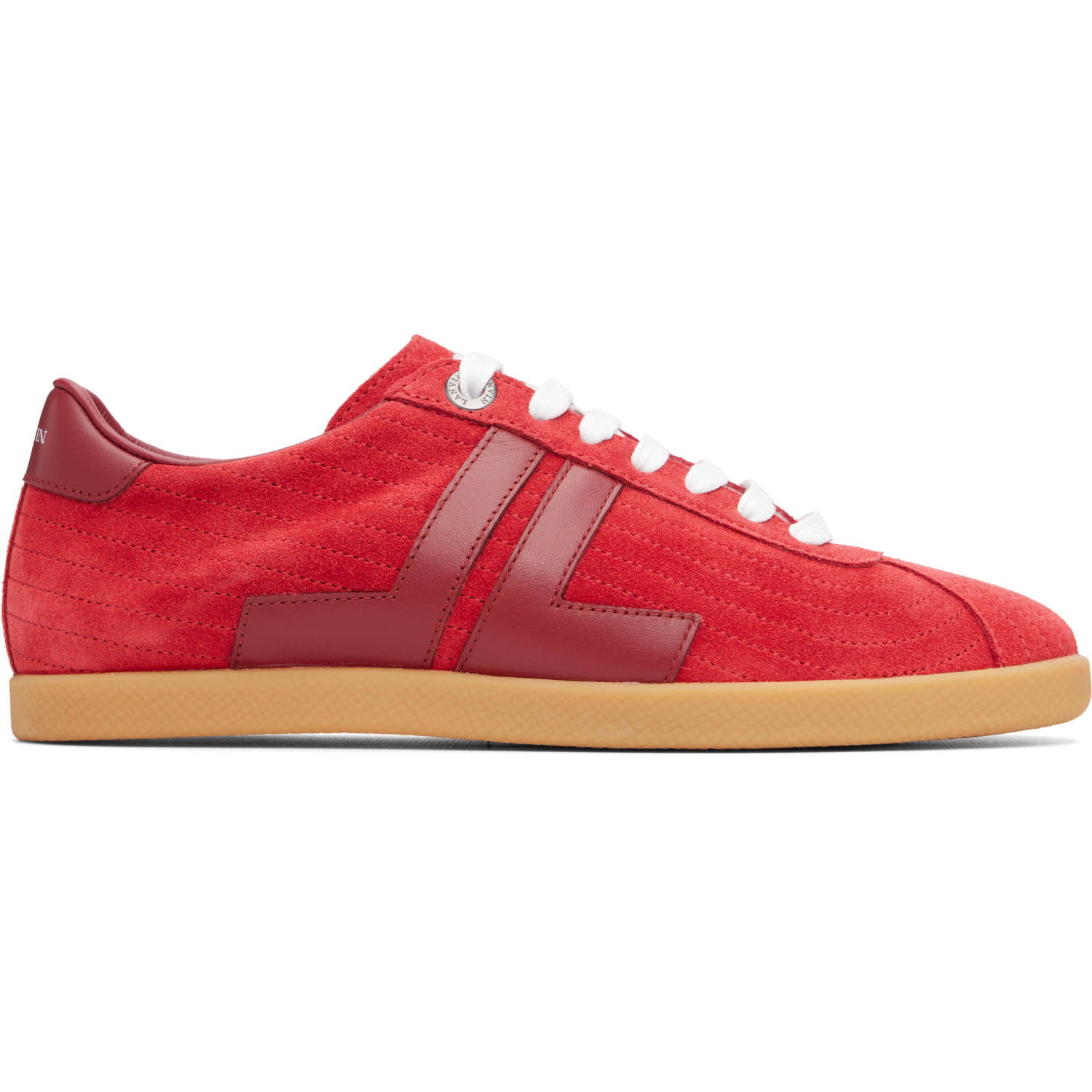 Lanvin Red Glen Full Leather Sneakers