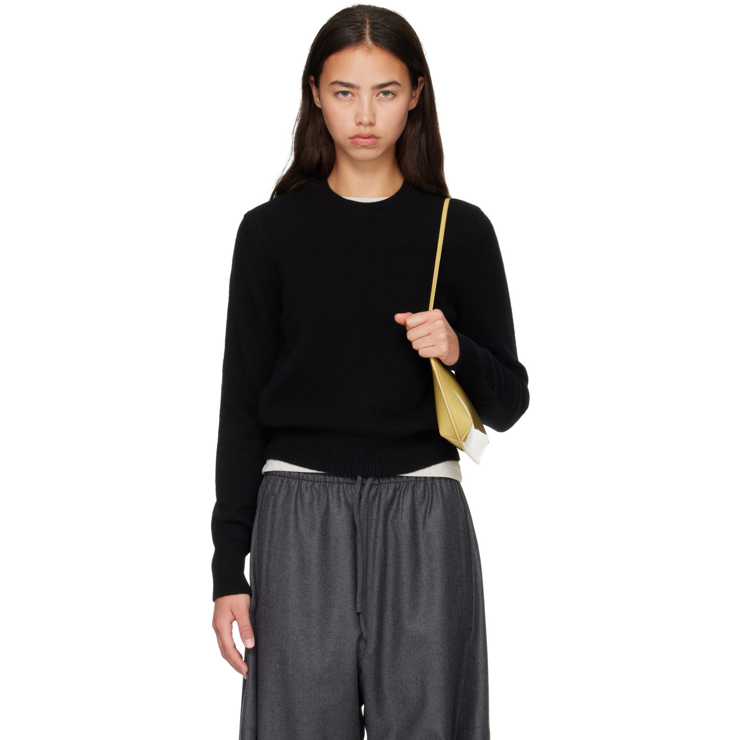 &Daughter Black Sligo Crewneck Sweater