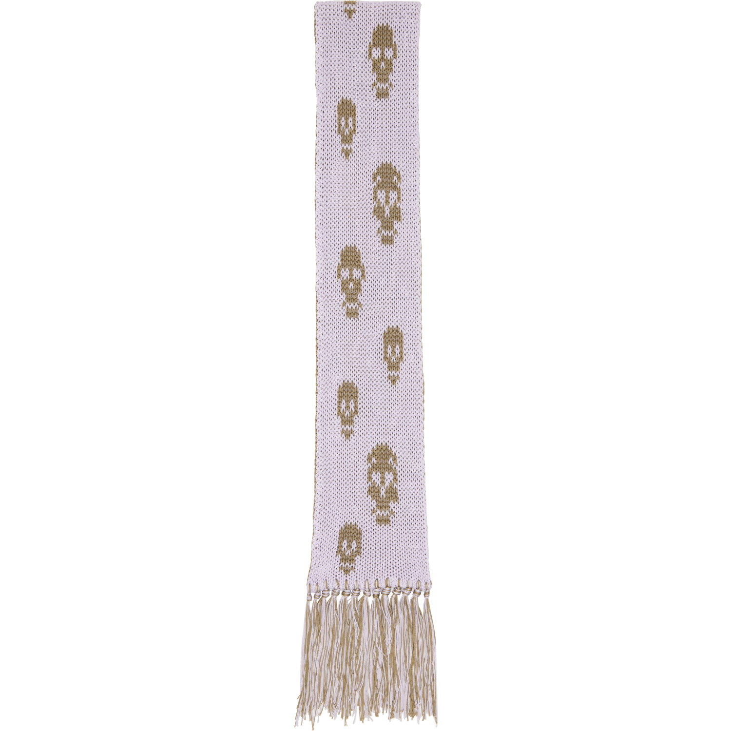 McQueen Purple & Green Skull Scarf