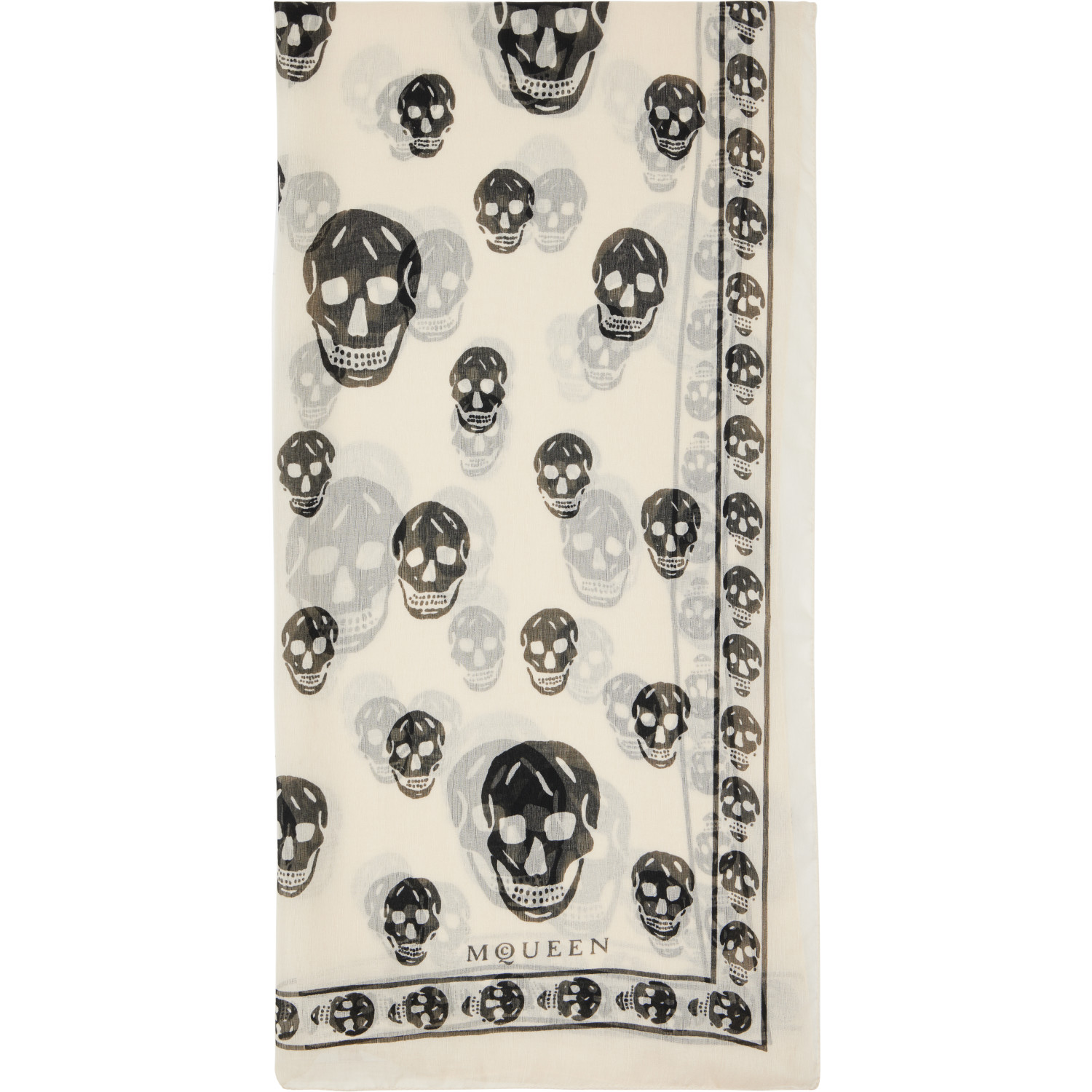 McQueen Off-White Skull Bandana