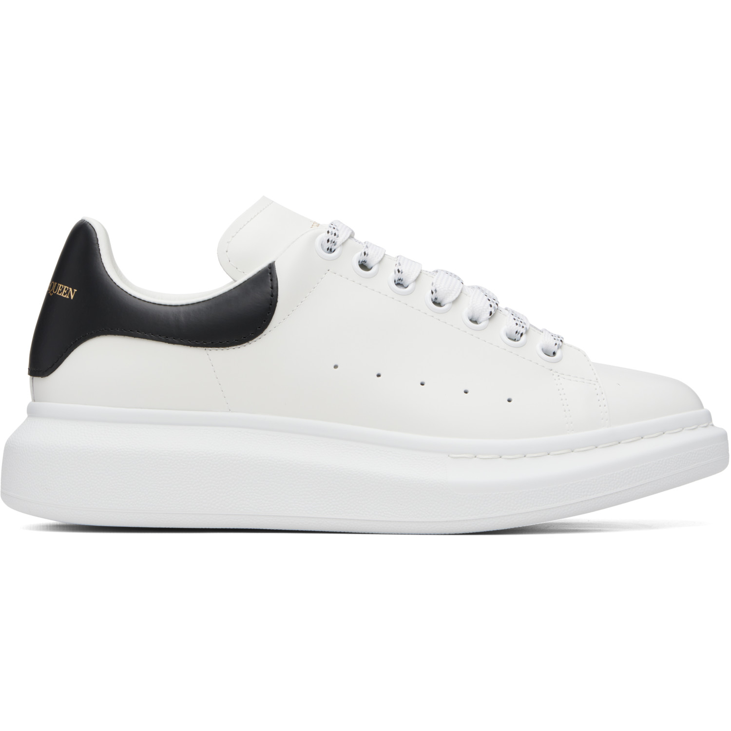 McQueen White & Black Oversized Sneakers