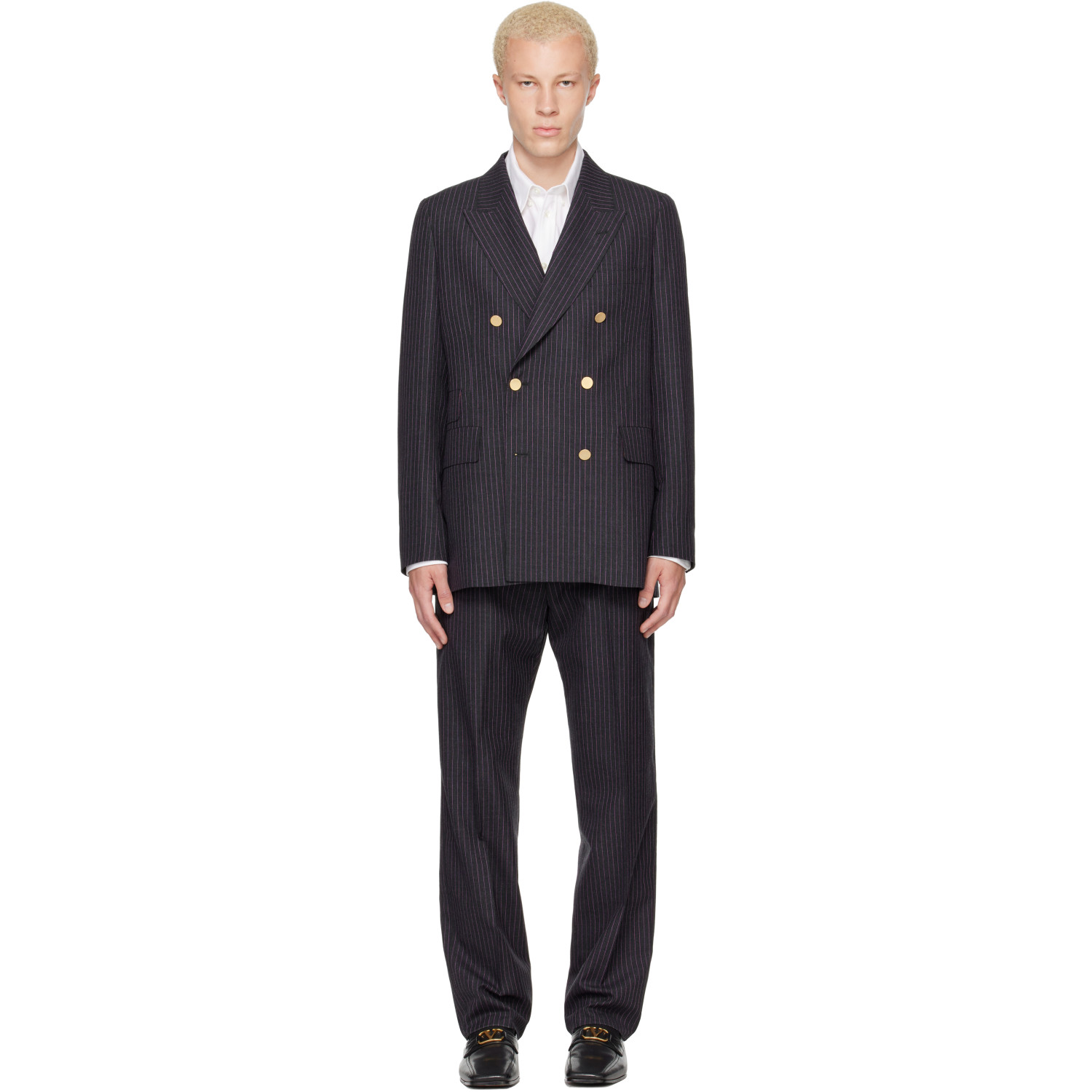 Paul Smith Brown Double-Breasted Suit