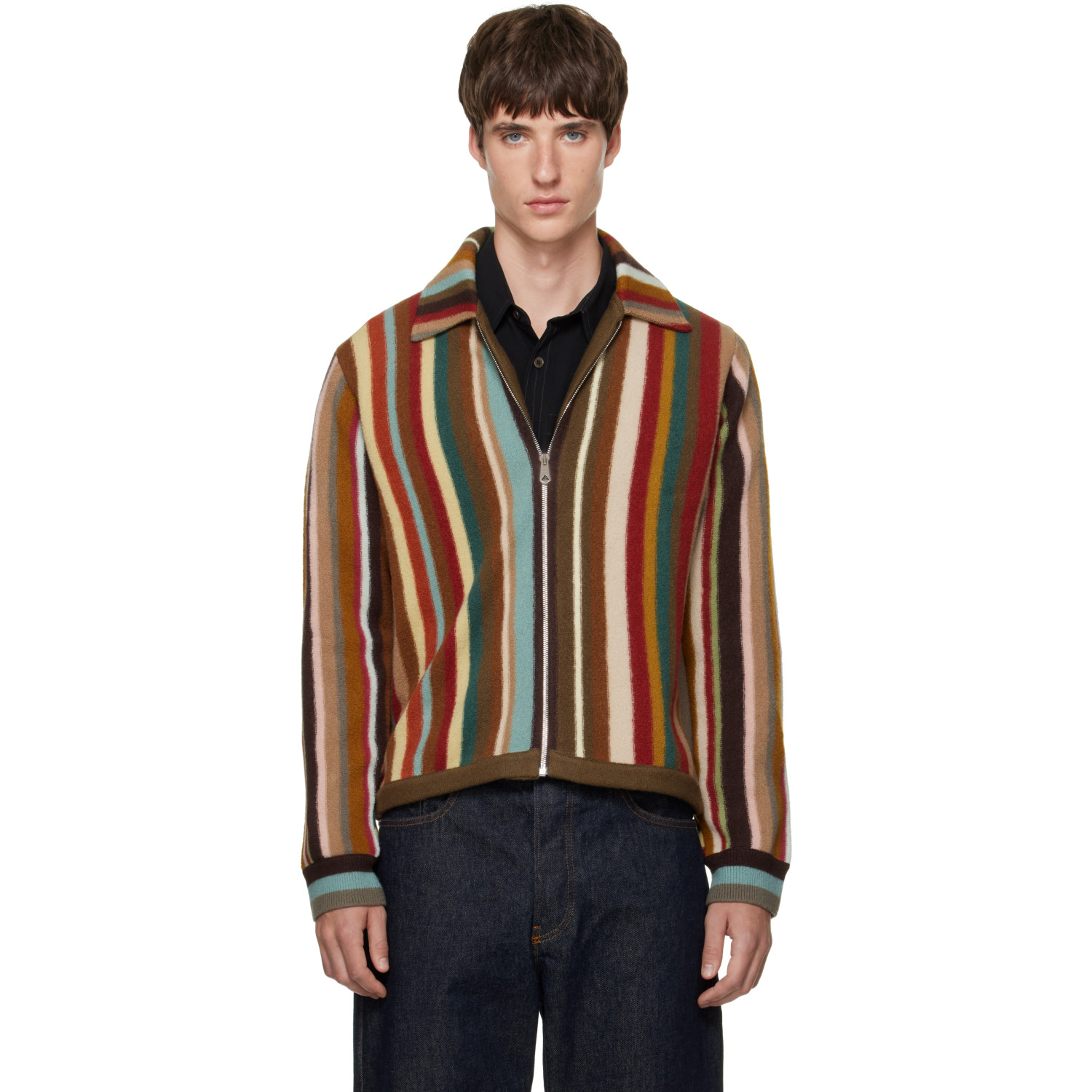 Paul Smith Multicolor Zip Thru Sweater