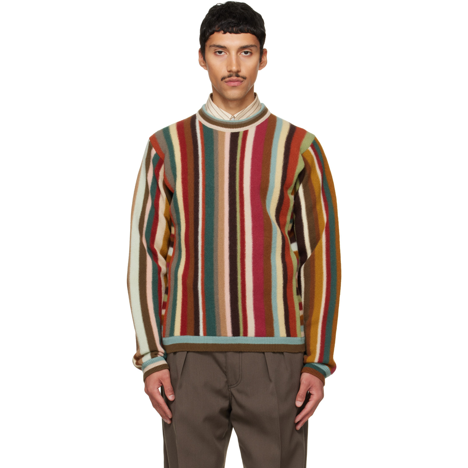 Paul Smith Multicolor Merino Wool 'Signature Stripe' Sweater