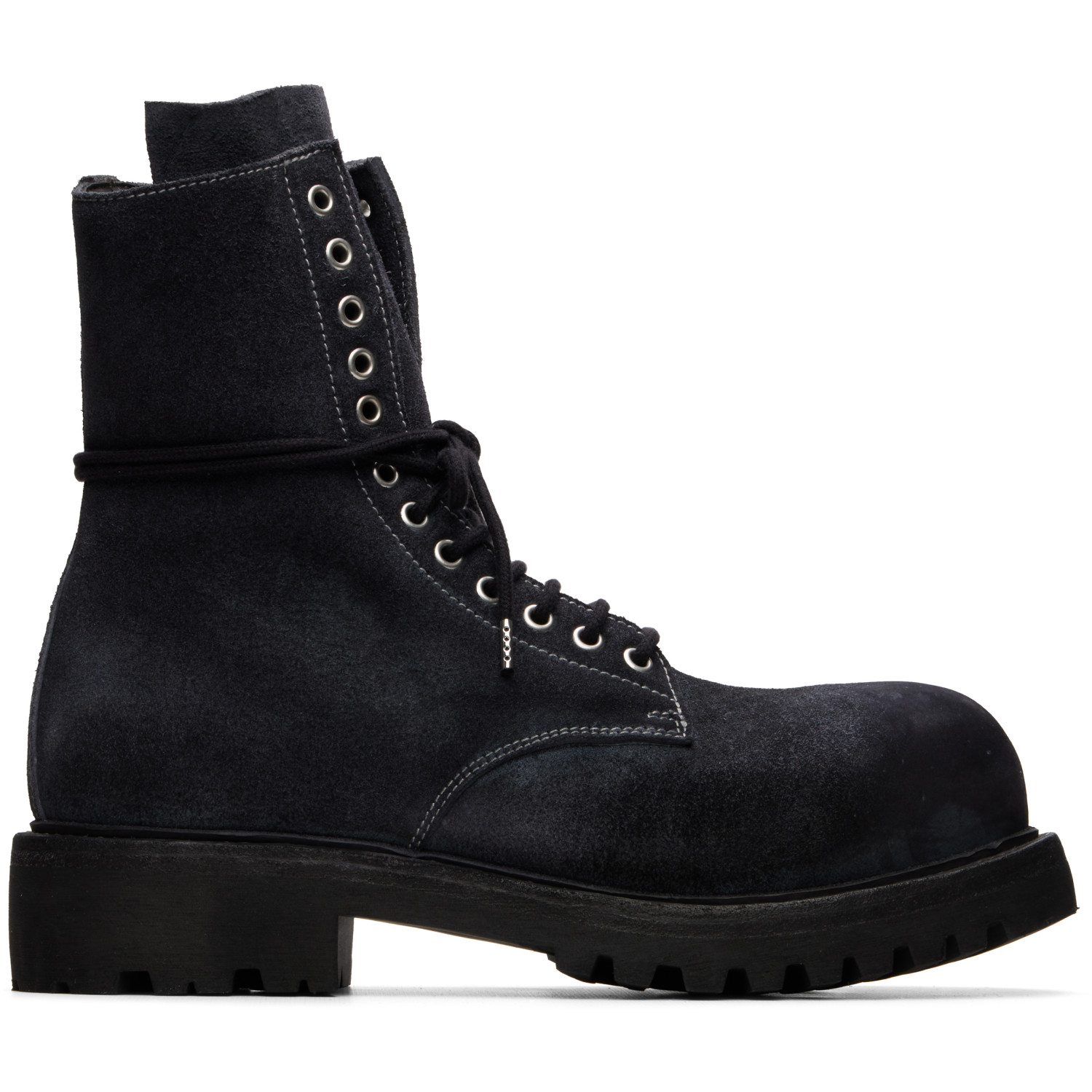A DICIANNOVEVENTITRE Black Fiore Prisma Combat Boots