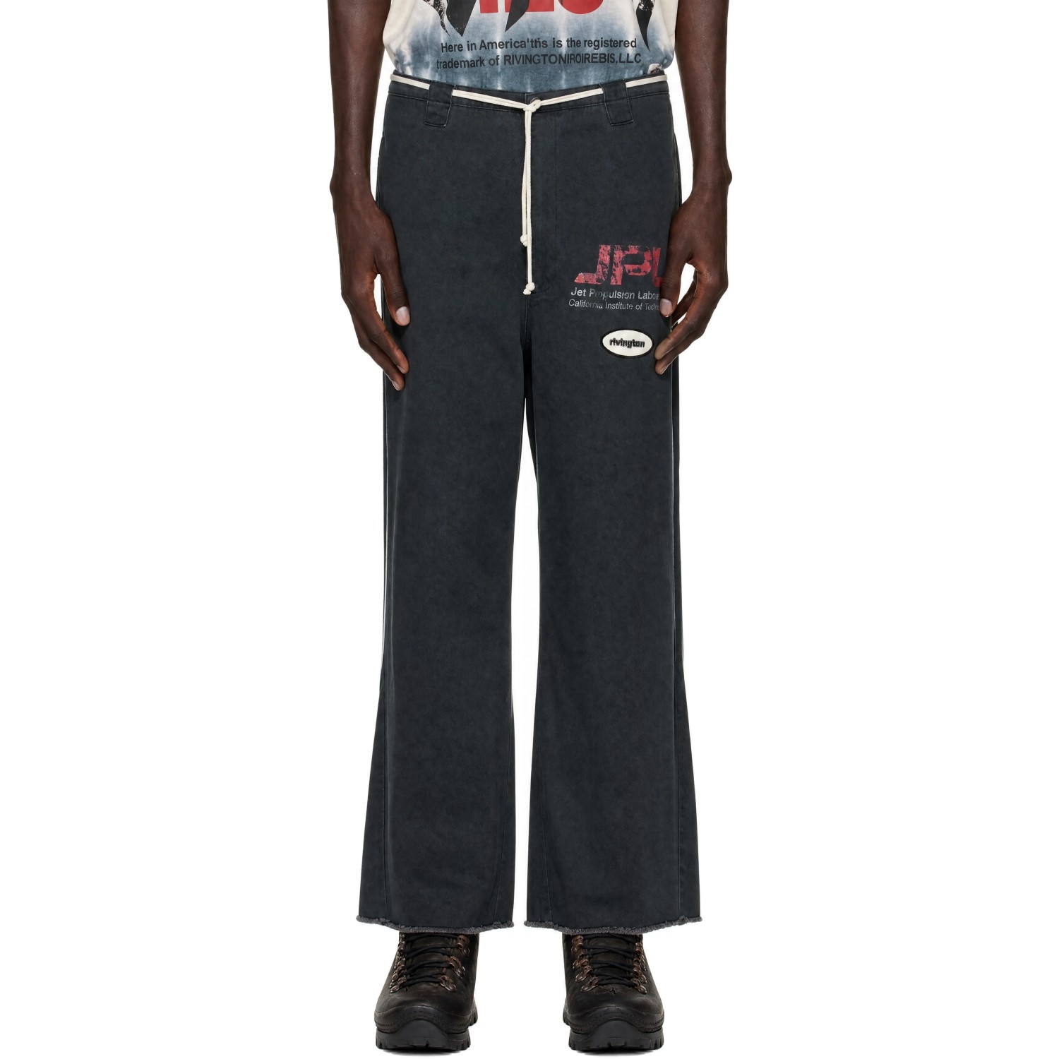 Rivington Roi Rebis Black 'JPL' He Rose 4 Trousers