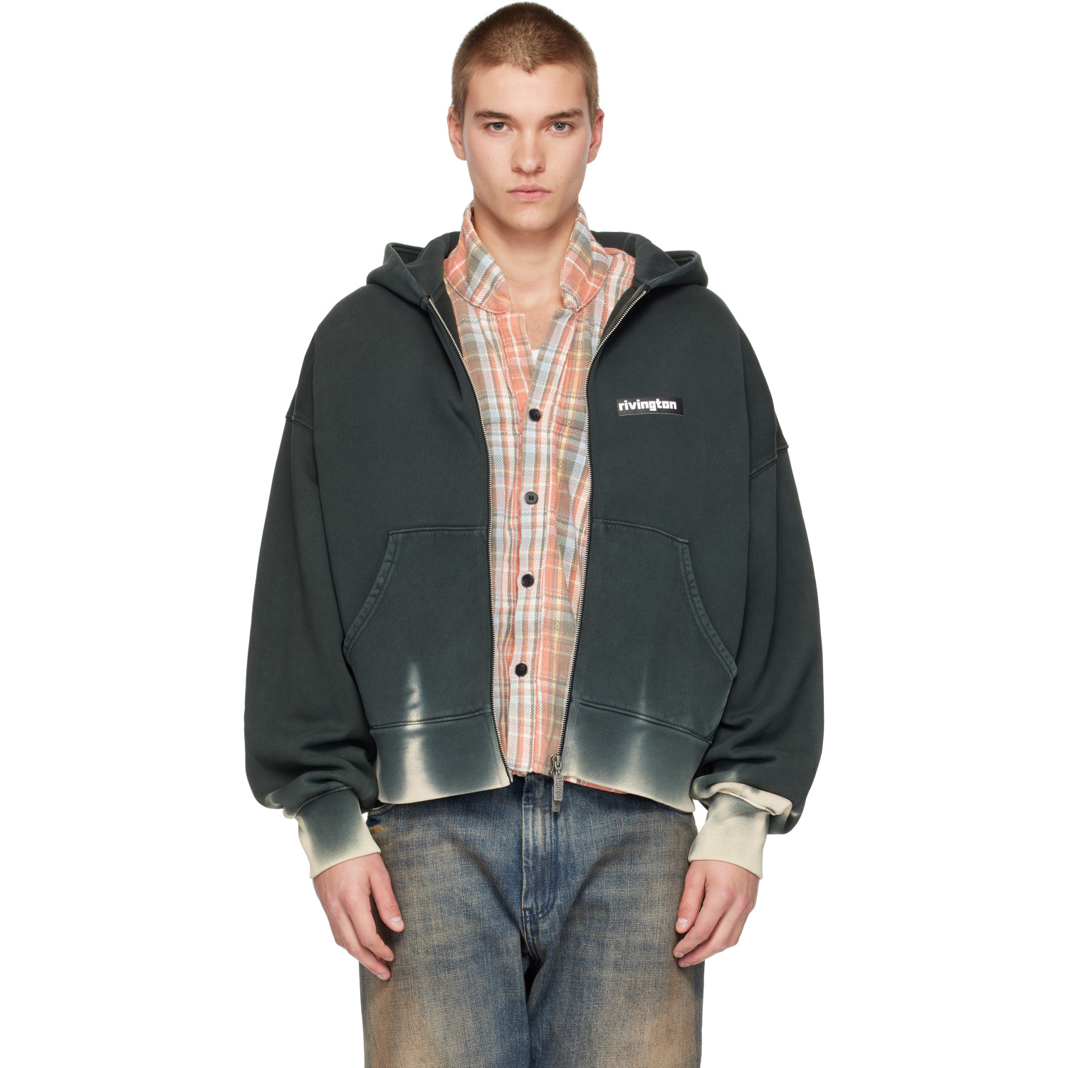 Rivington Roi Rebis Gray Dark Country CVA Zip Hoodie
