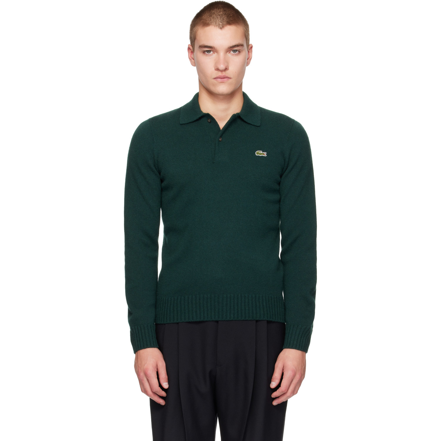 Lacoste Green Cashmere Polo