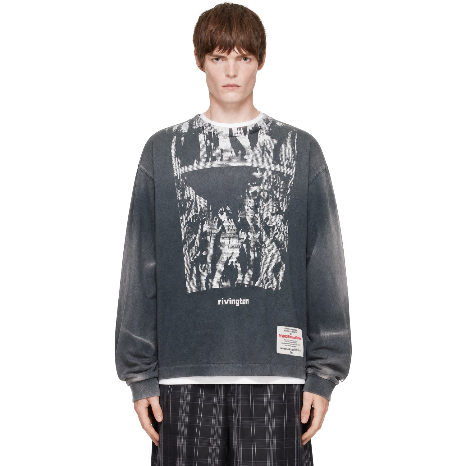 Rivington Roi Rebis Gray Worship Vintage Long Sleeve T-shirt