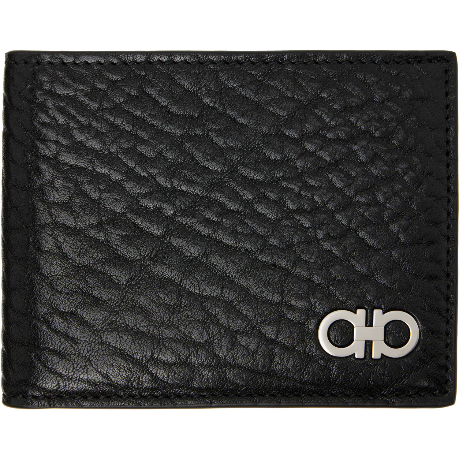 Ferragamo Black Gancini Wallet