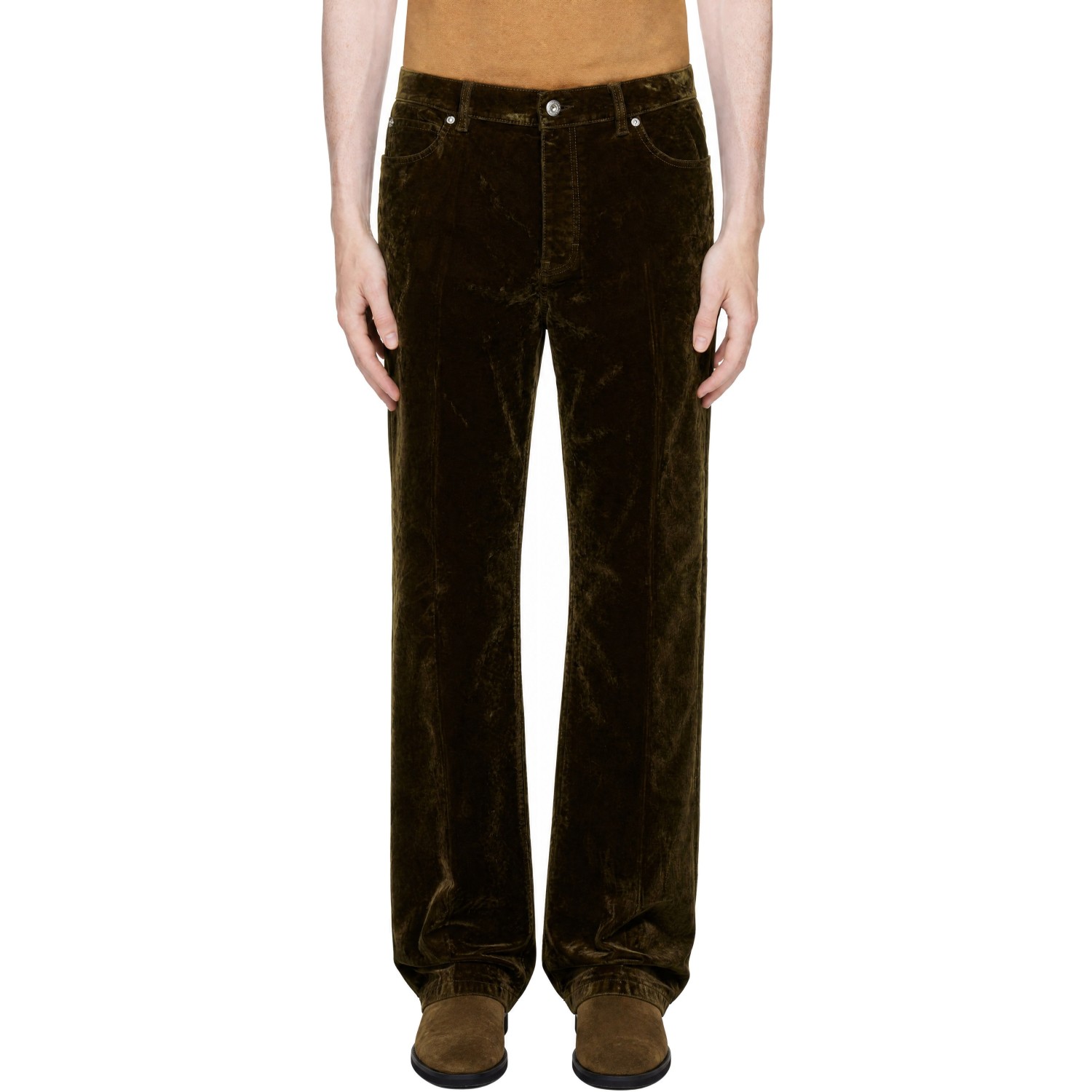 Ferragamo Brown Five Pocket Trousers