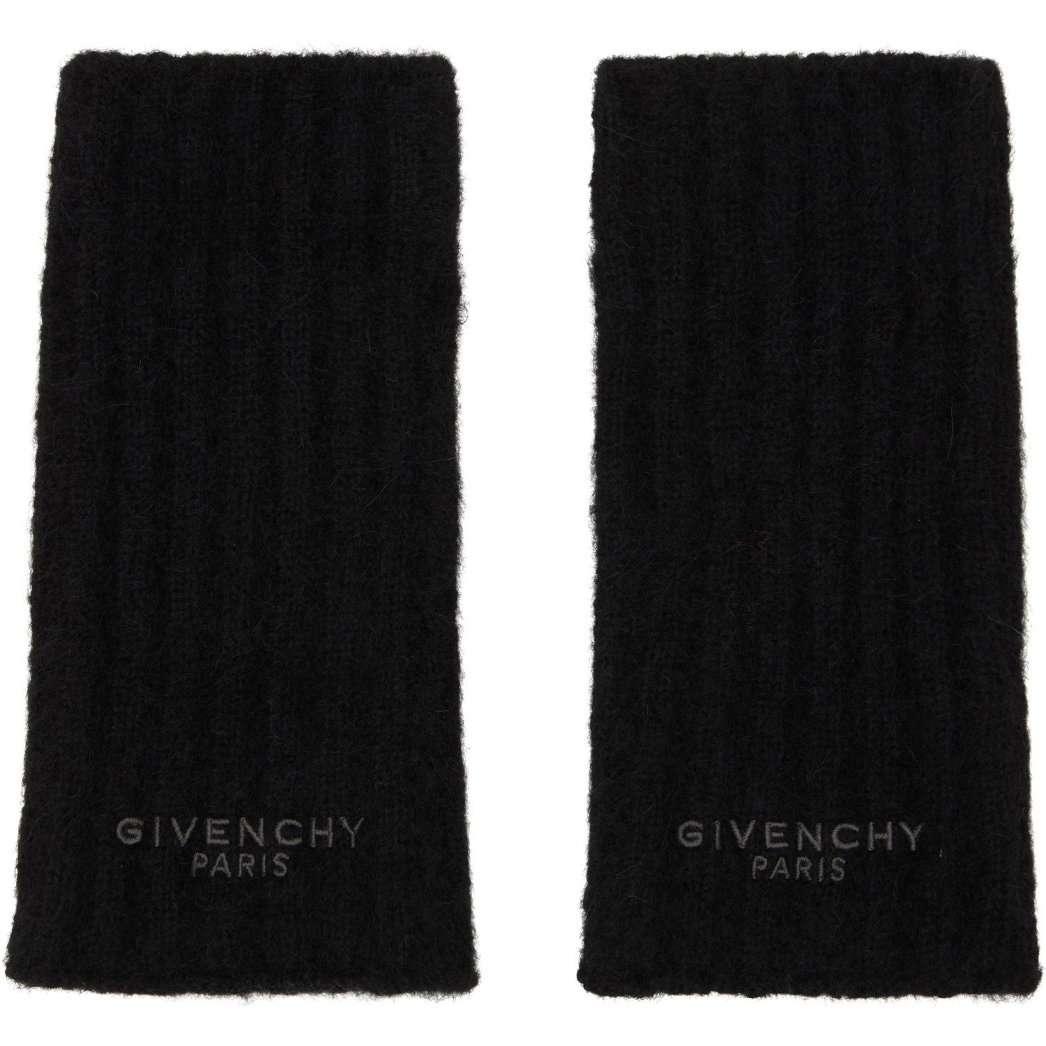 Givenchy Black Alpaca Mittens