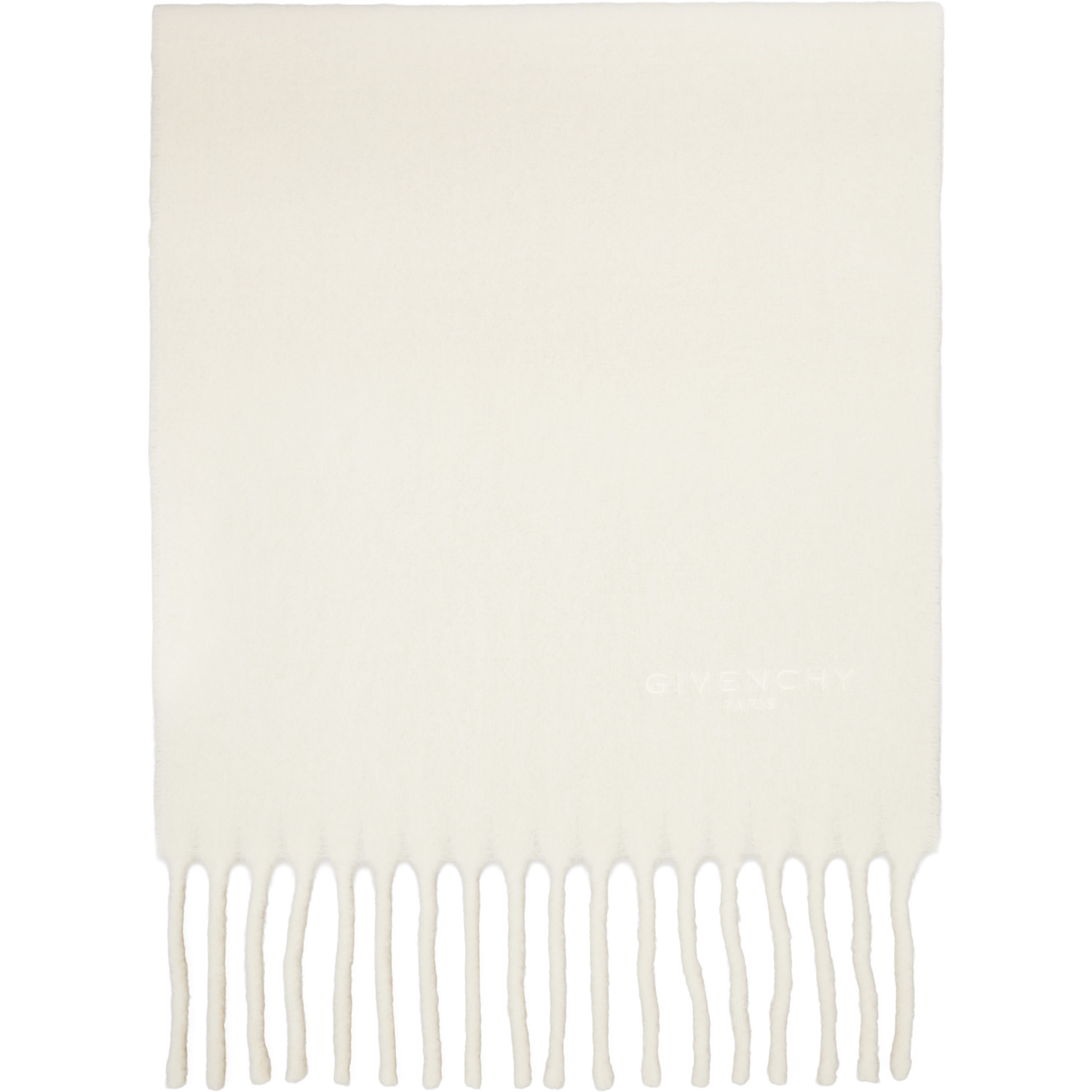 Givenchy Off-White 'Givenchy Paris' Large Scarf