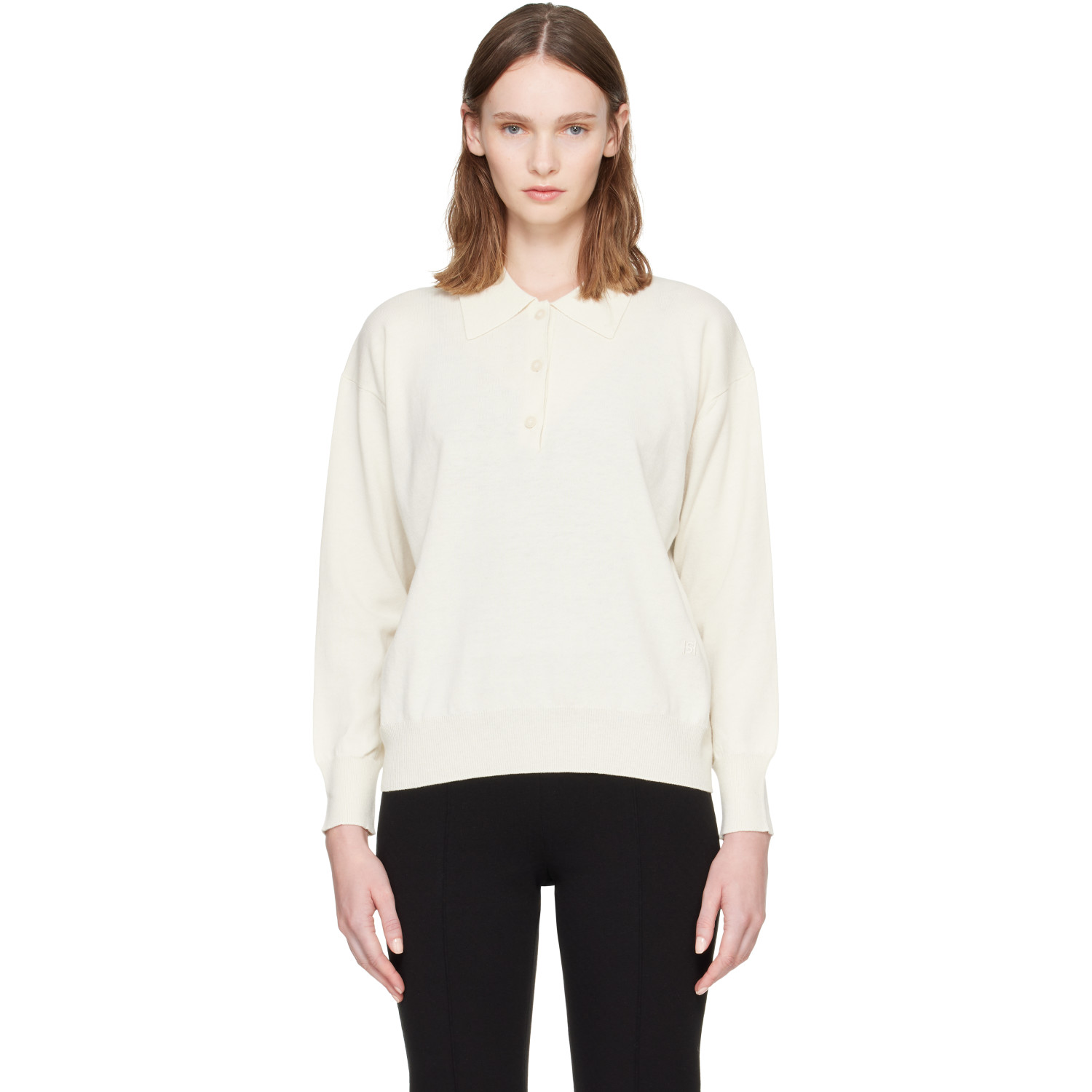 High Sport Off-White Elyse Oversized Polo