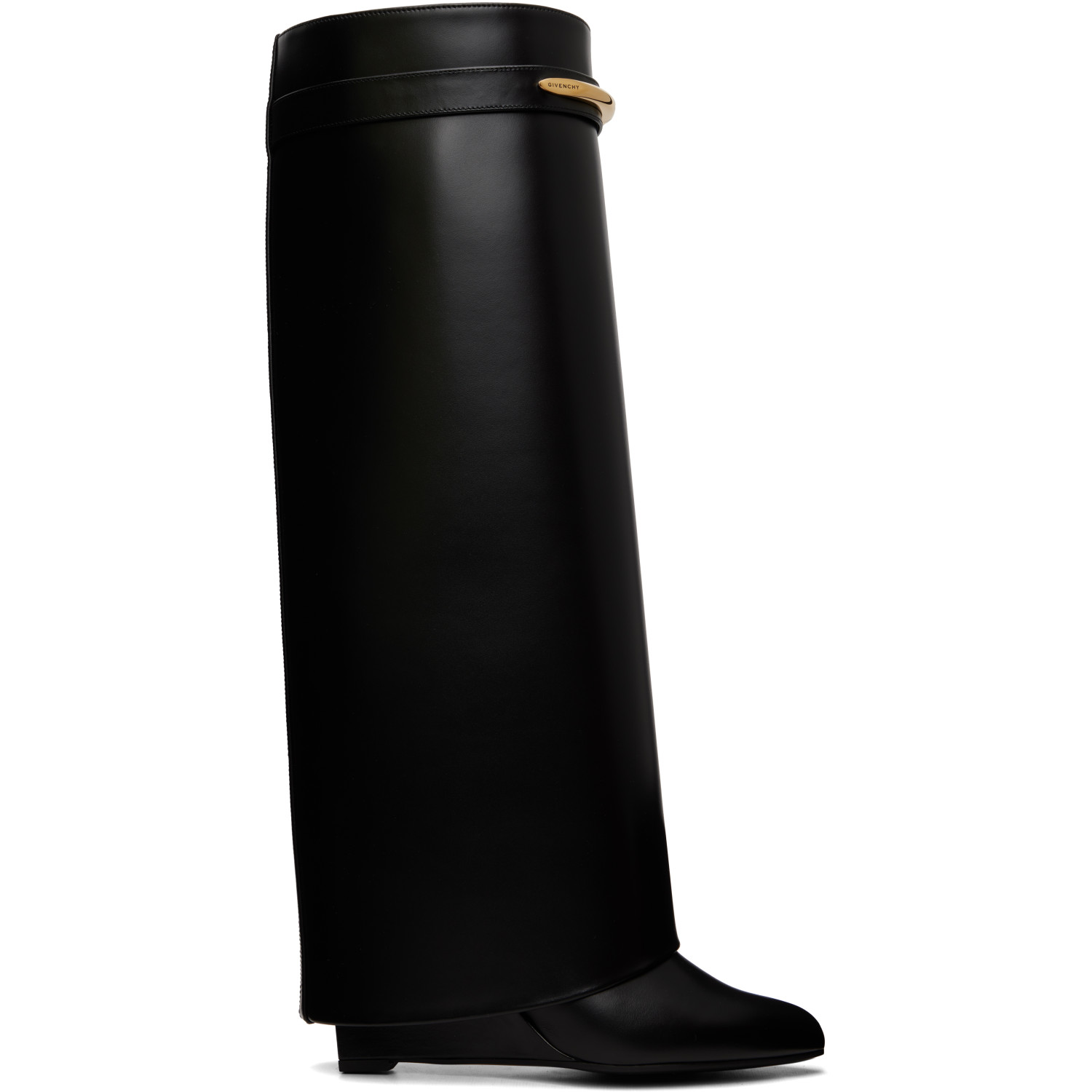 Givenchy Black Shark Pinch Tall Boots
