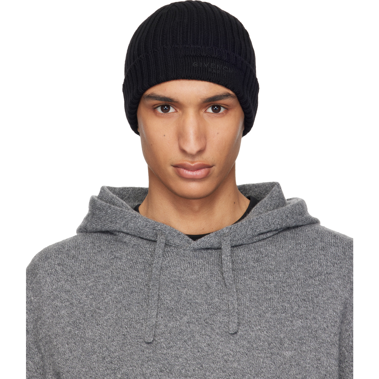 Givenchy Black Wool Beanie