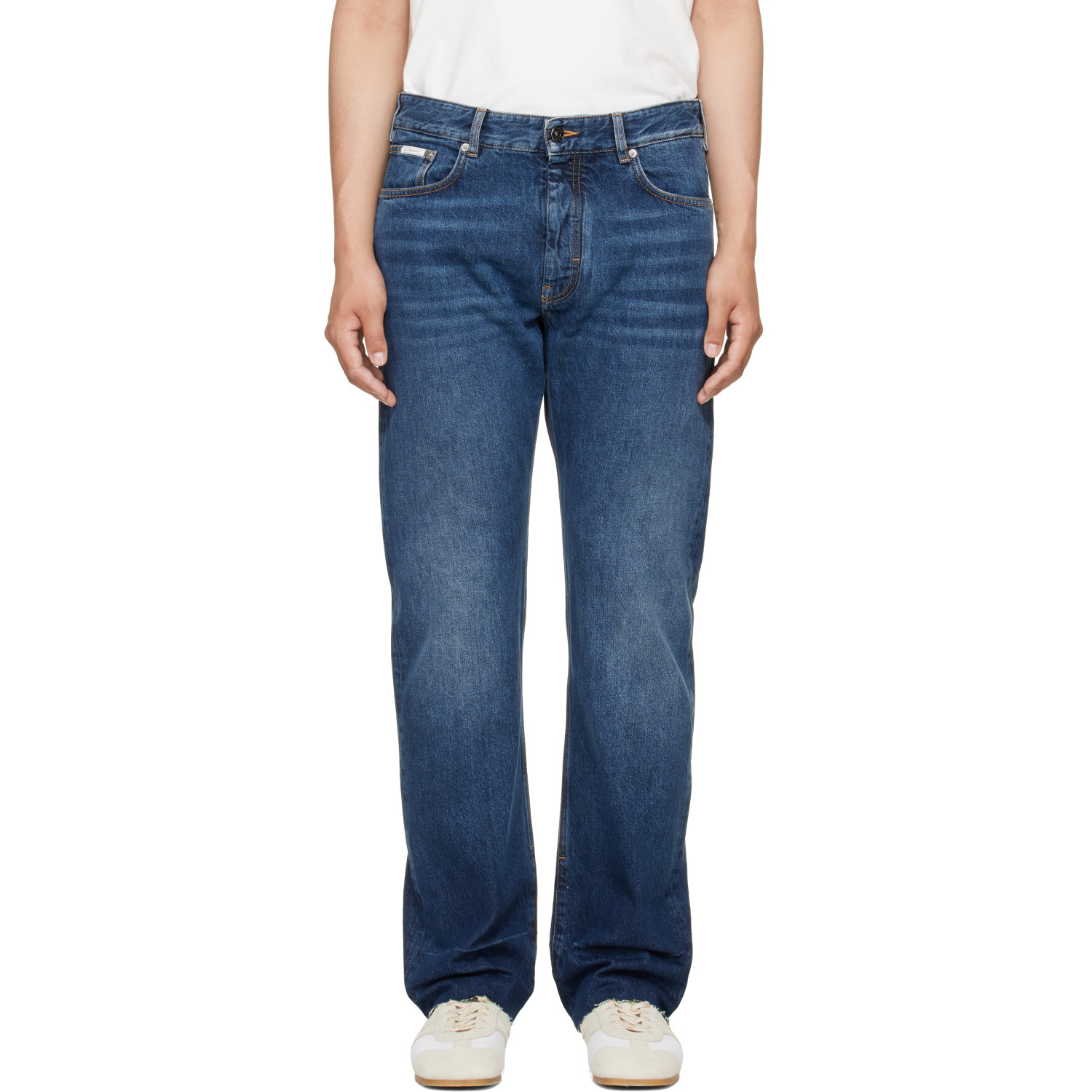 Givenchy Blue Fringed Vintage Jeans