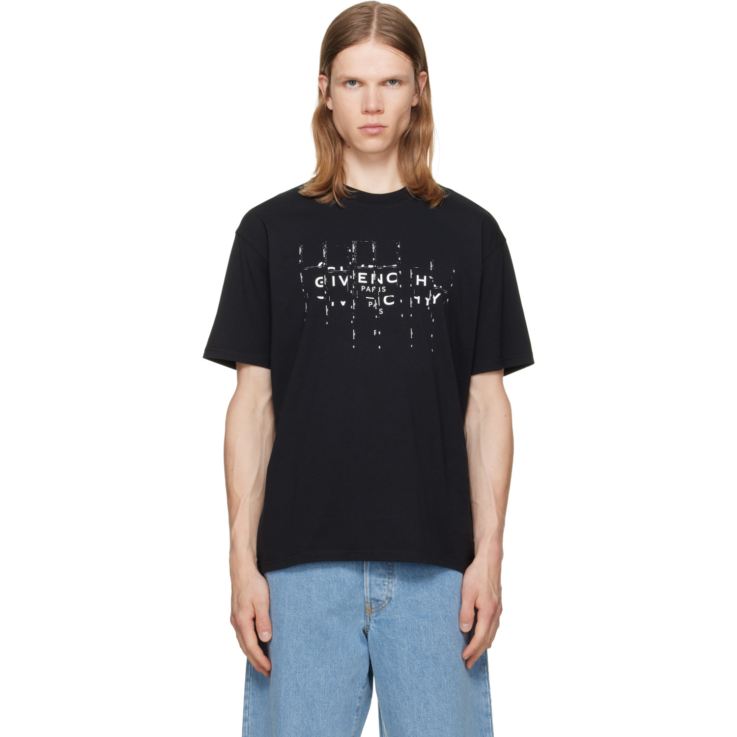 Givenchy Black Photographic Negative Cotton T-shirt