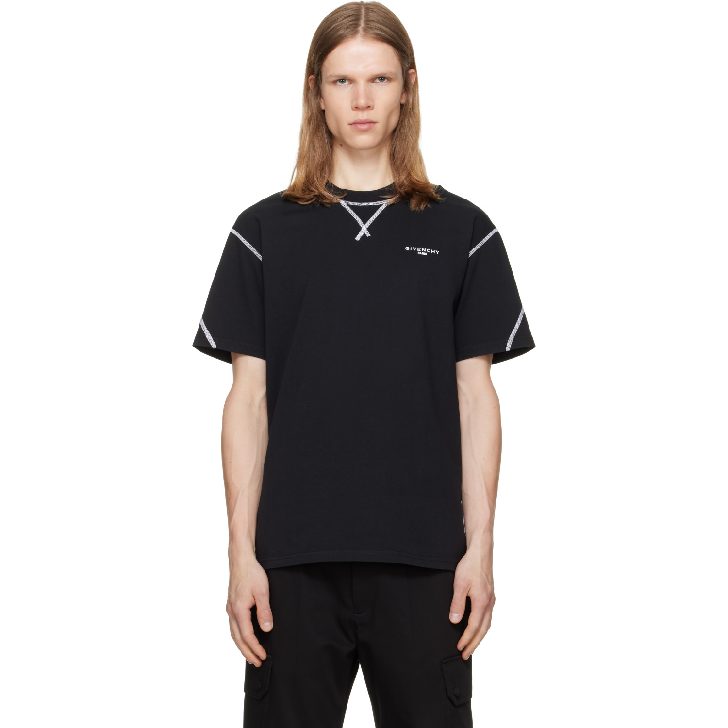 Givenchy Black Couture Seam T-shirt