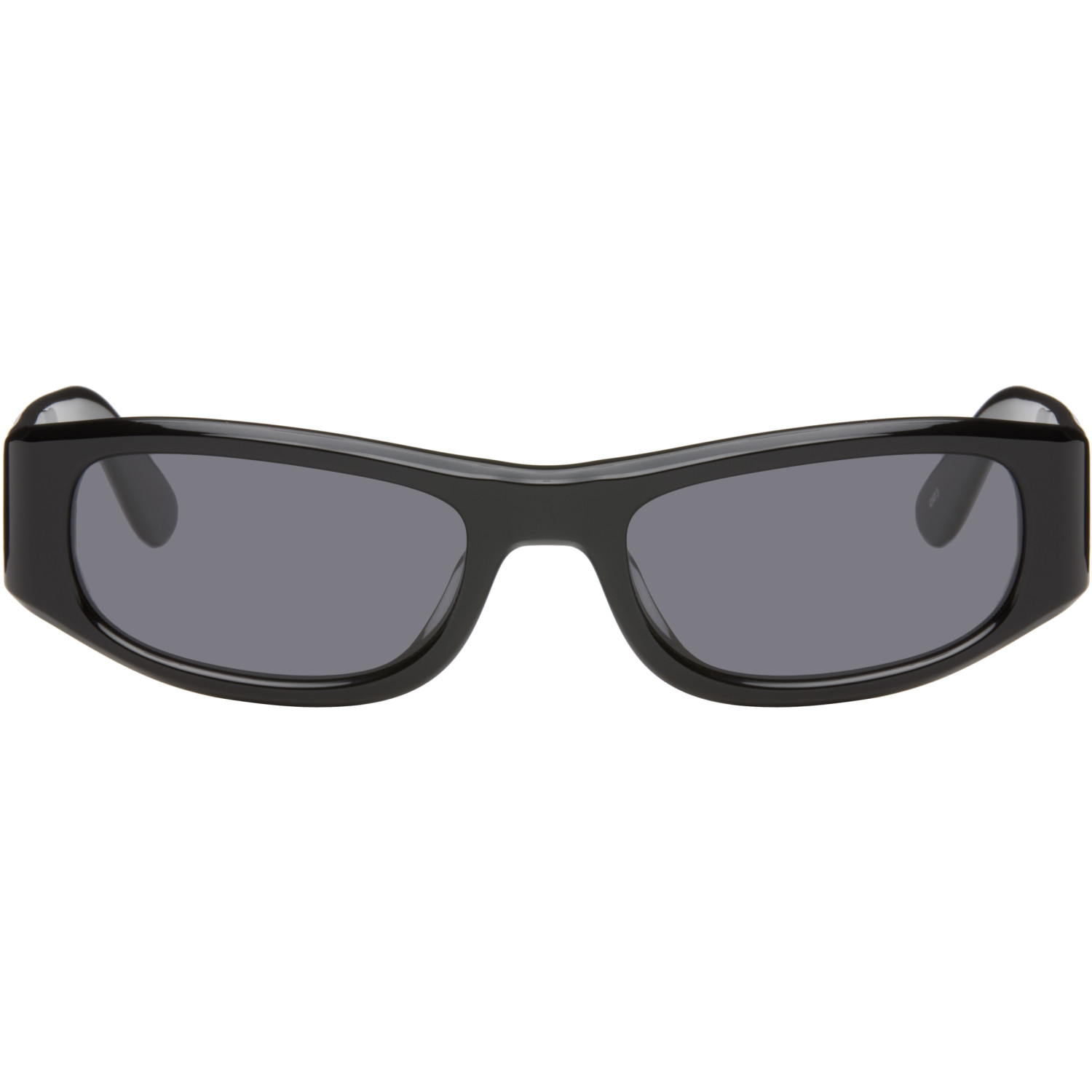 THISTLES Black 'The Suede' Sunglasses