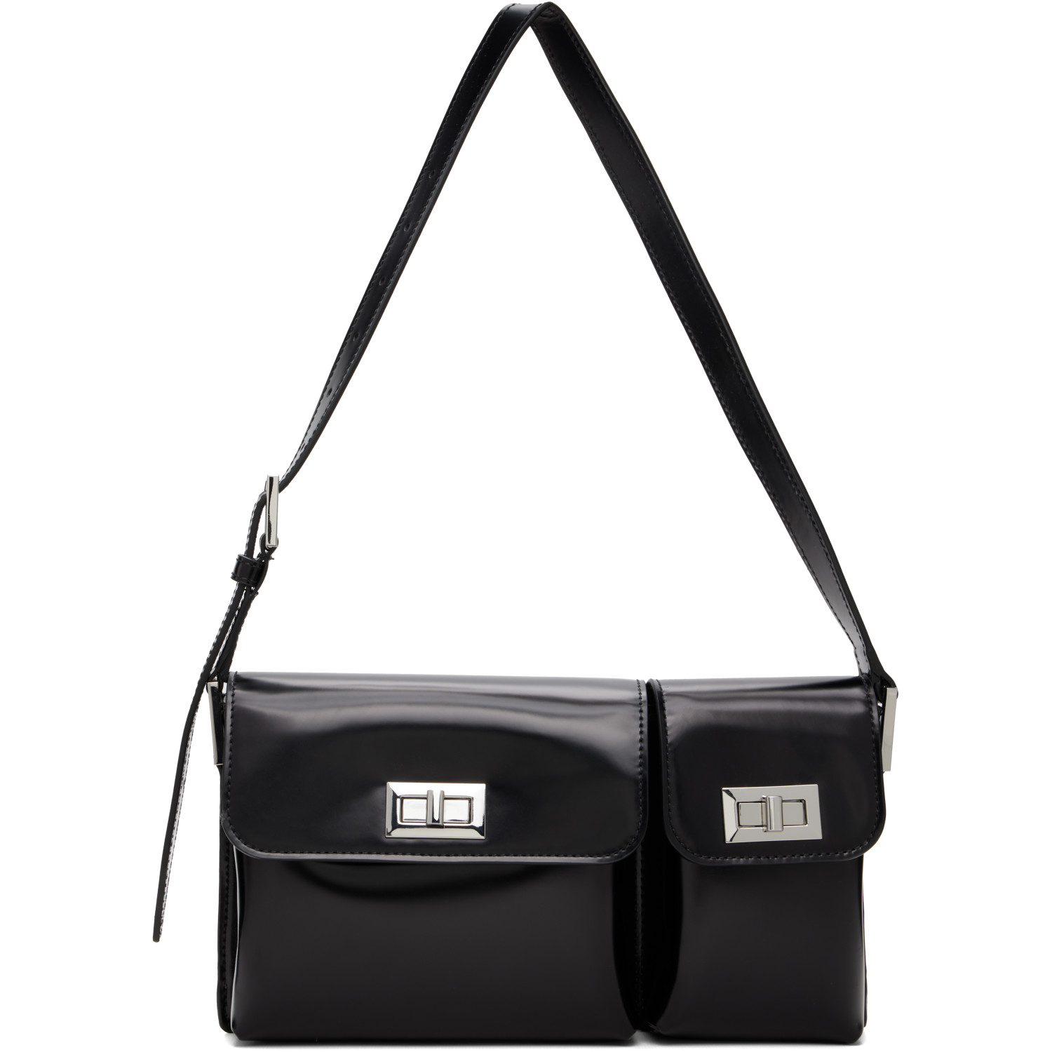 BY FAR Black Billy Bag