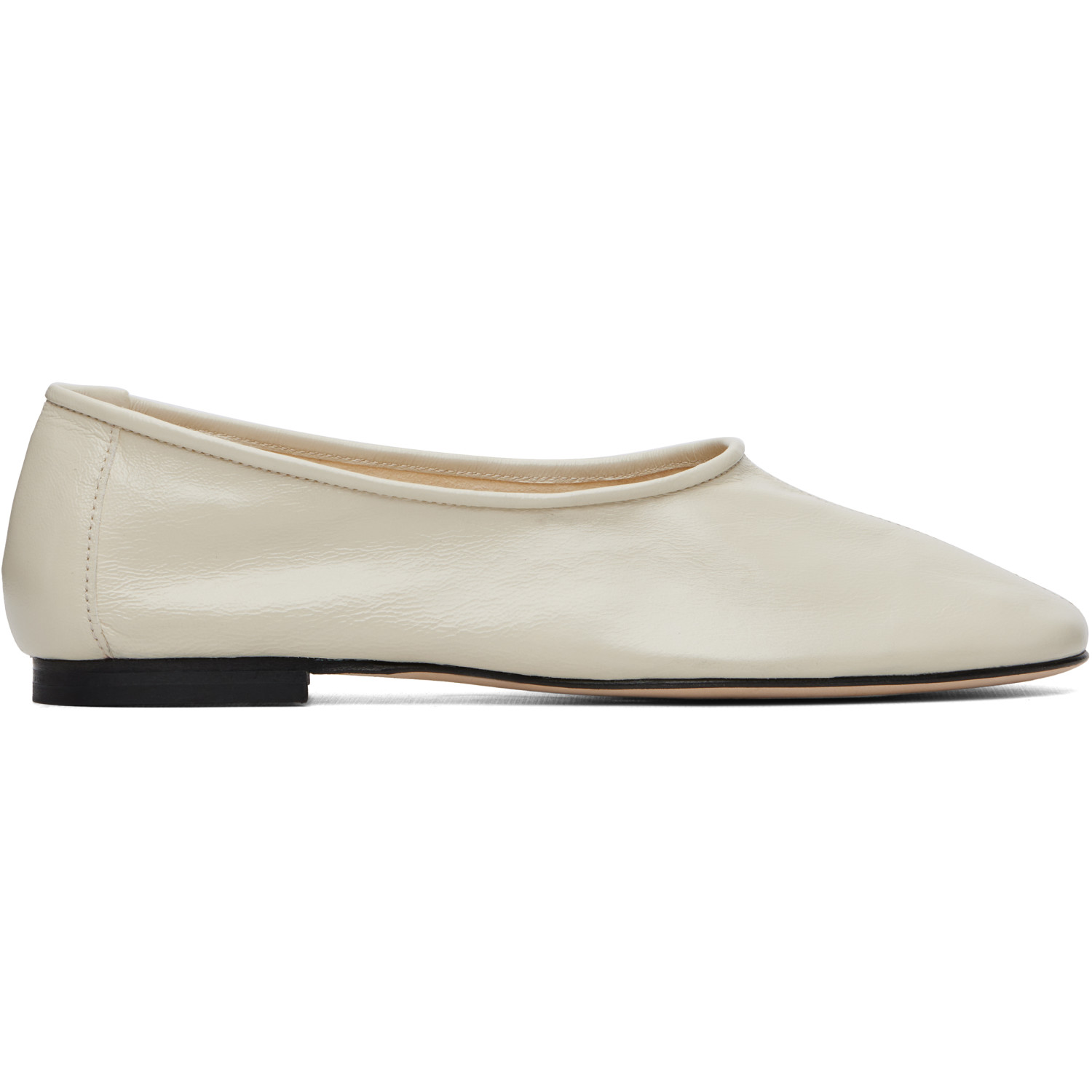 BY FAR Off-White Prudence Flats