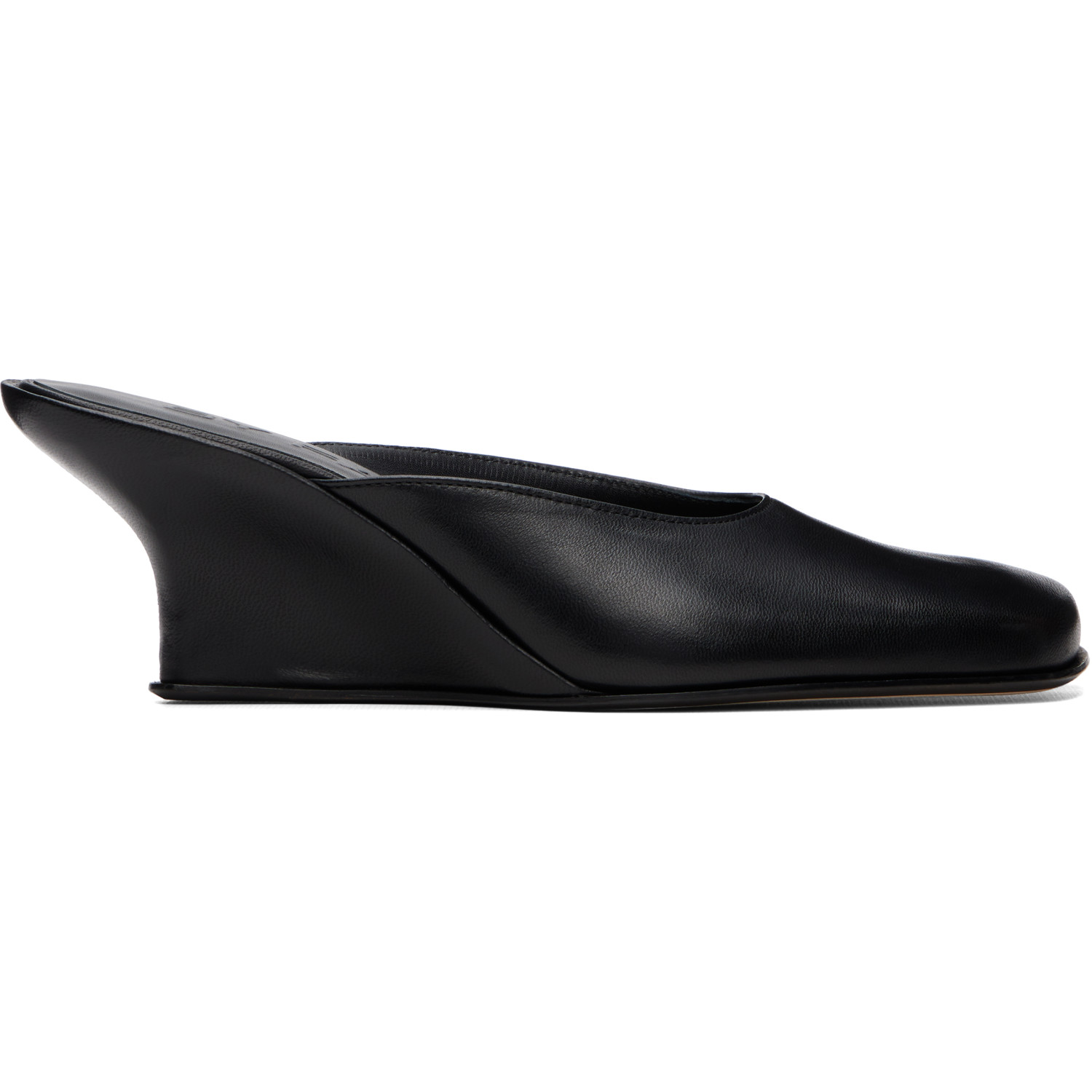 BY FAR Black Caroo Closed Toe Heels