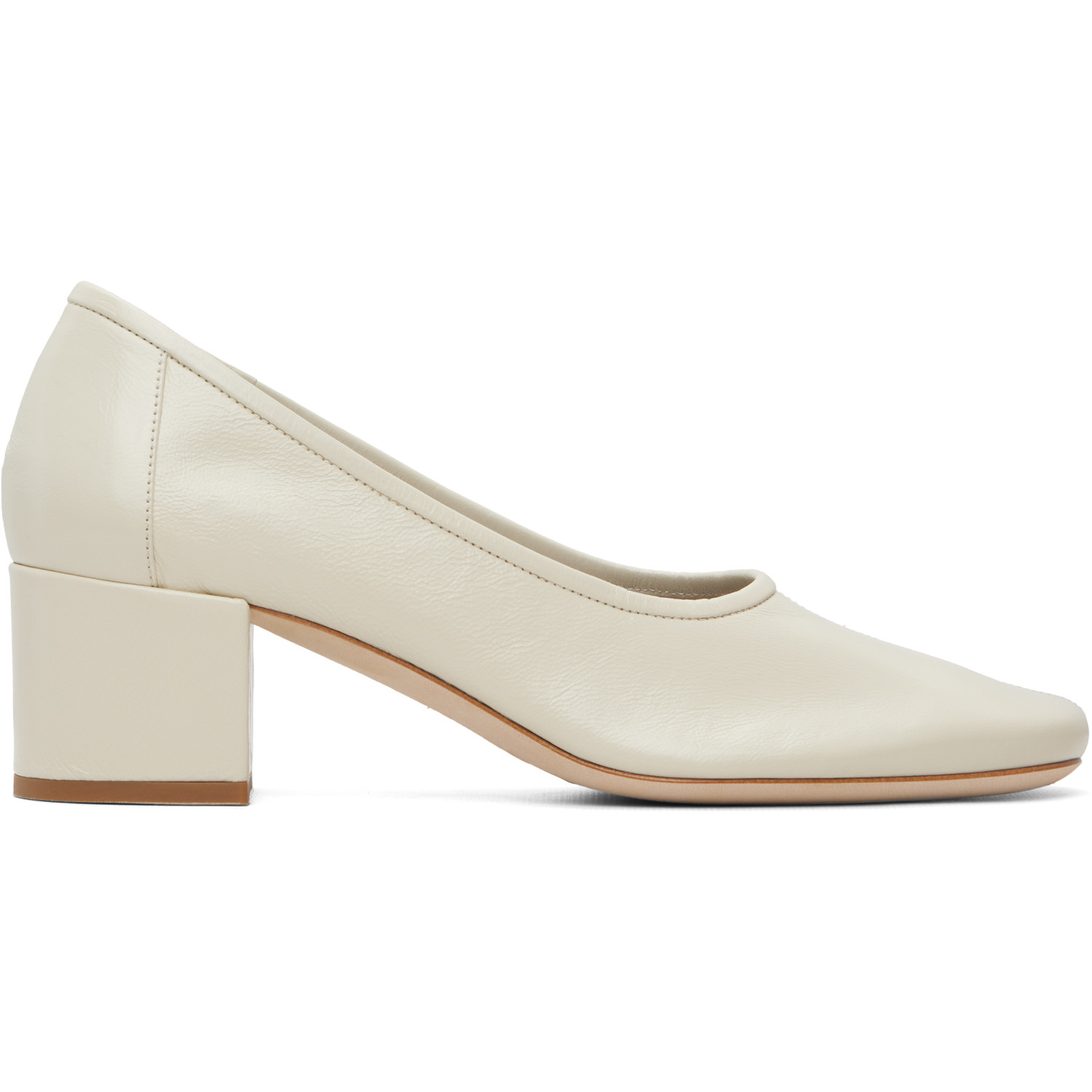BY FAR White Prudence 45 Heels