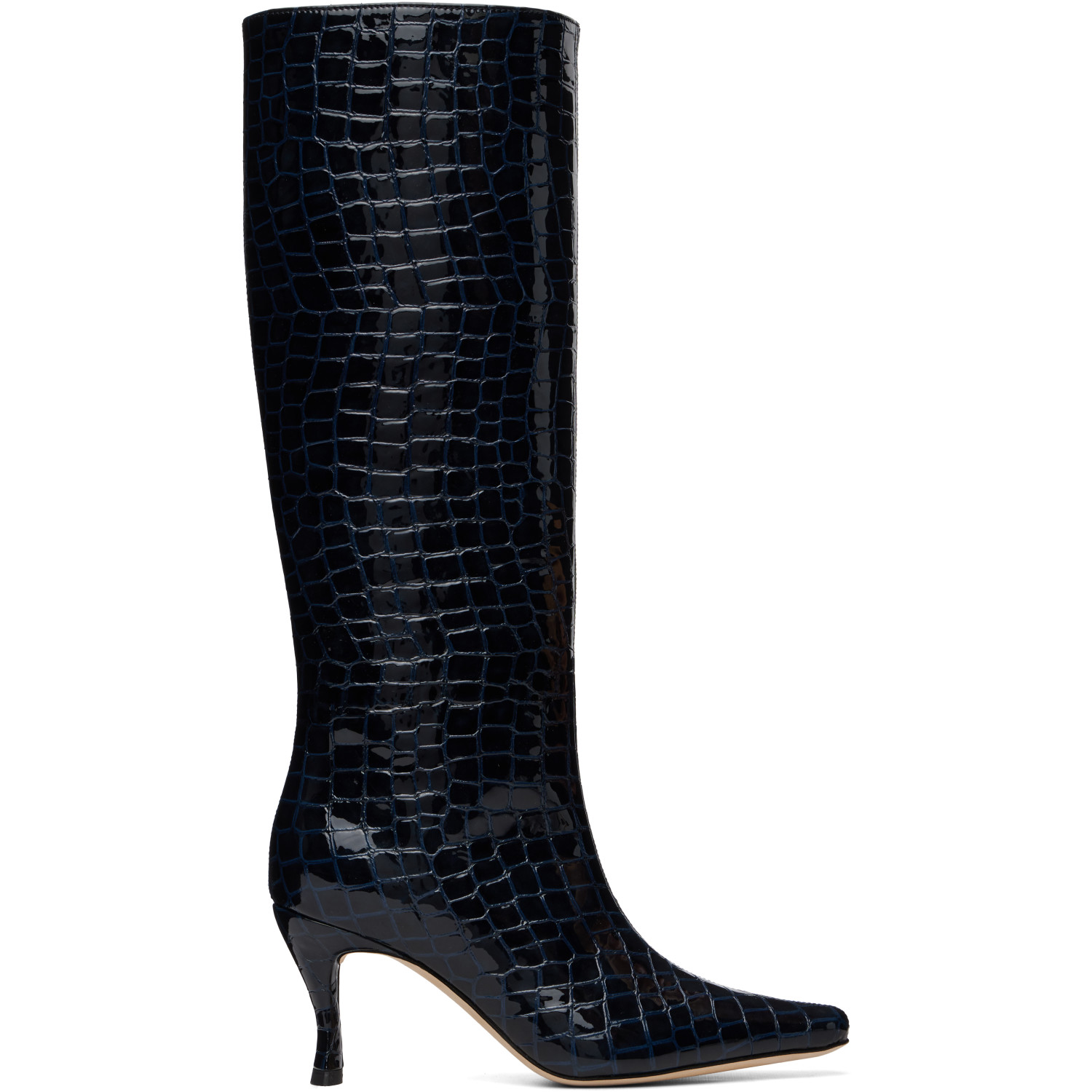 BY FAR Blue Stevie 42 Tall Boots