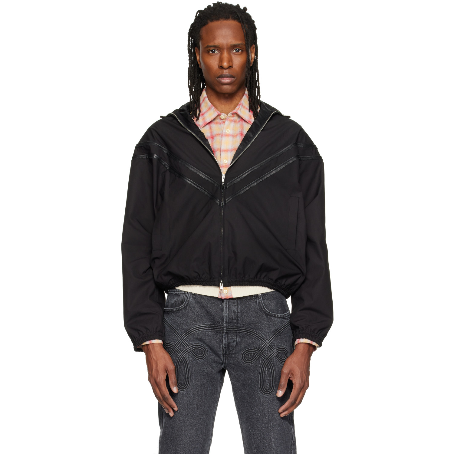 Stefan Cooke Black Pinking Corded Jacket