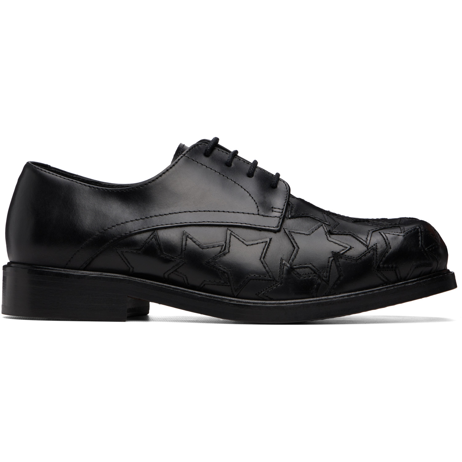 Stefan Cooke Black Star Square Toe Derbys