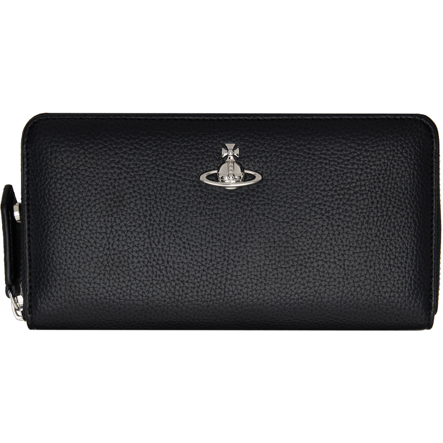 Vivienne Westwood Black Classic Zip Round Wallet