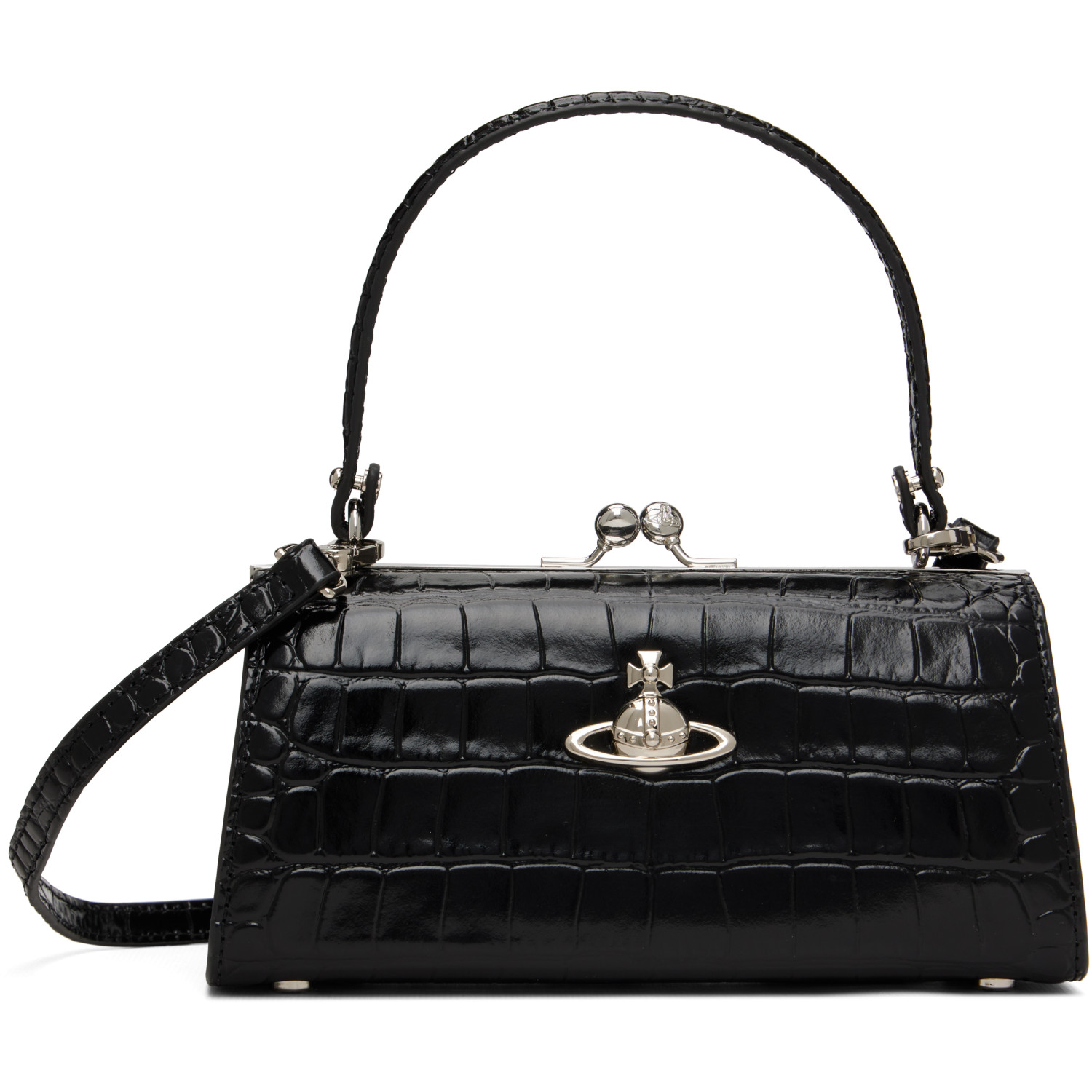 Vivienne Westwood Black Doll XL Frame Bag