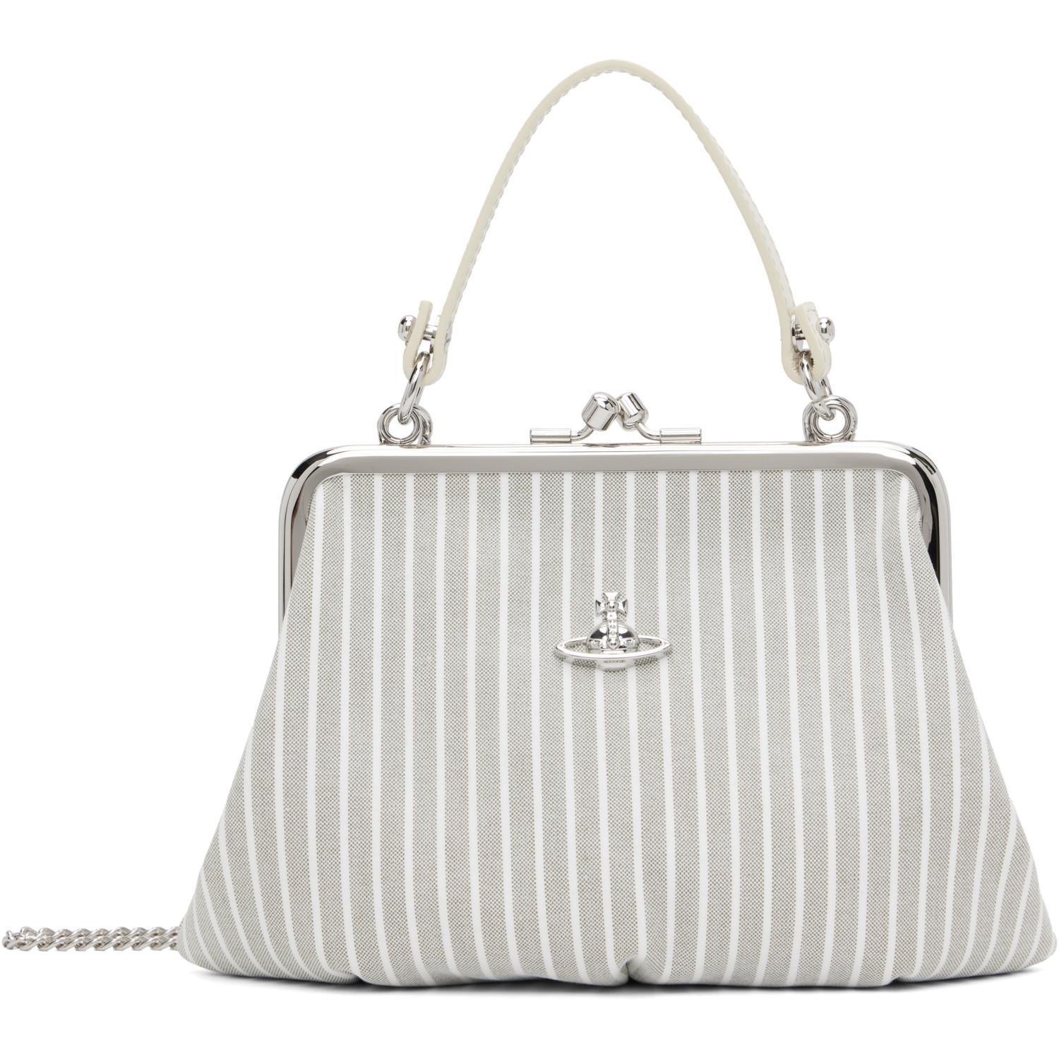 Vivienne Westwood Gray Granny Frame Bag