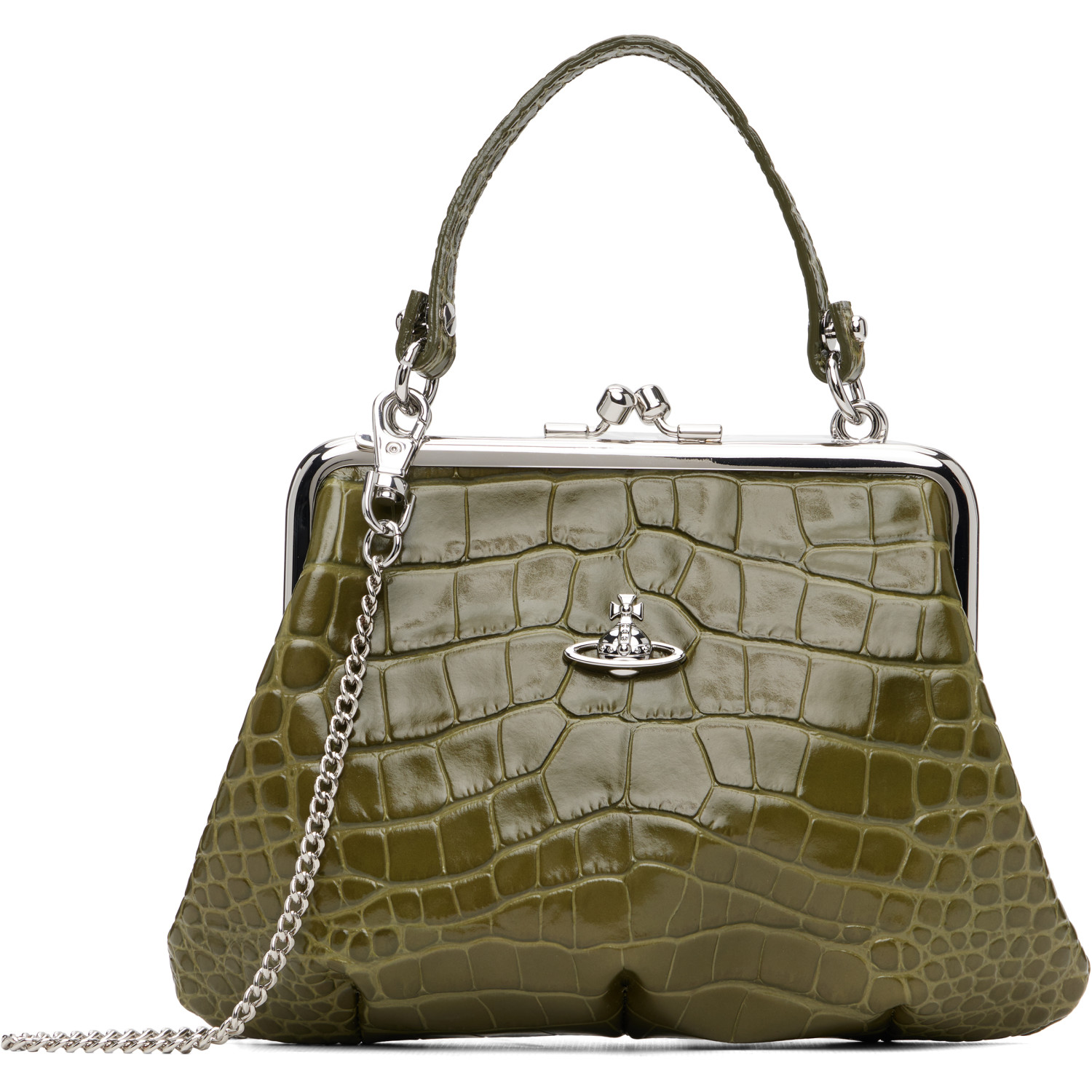 Vivienne Westwood Khaki Granny Frame Bag