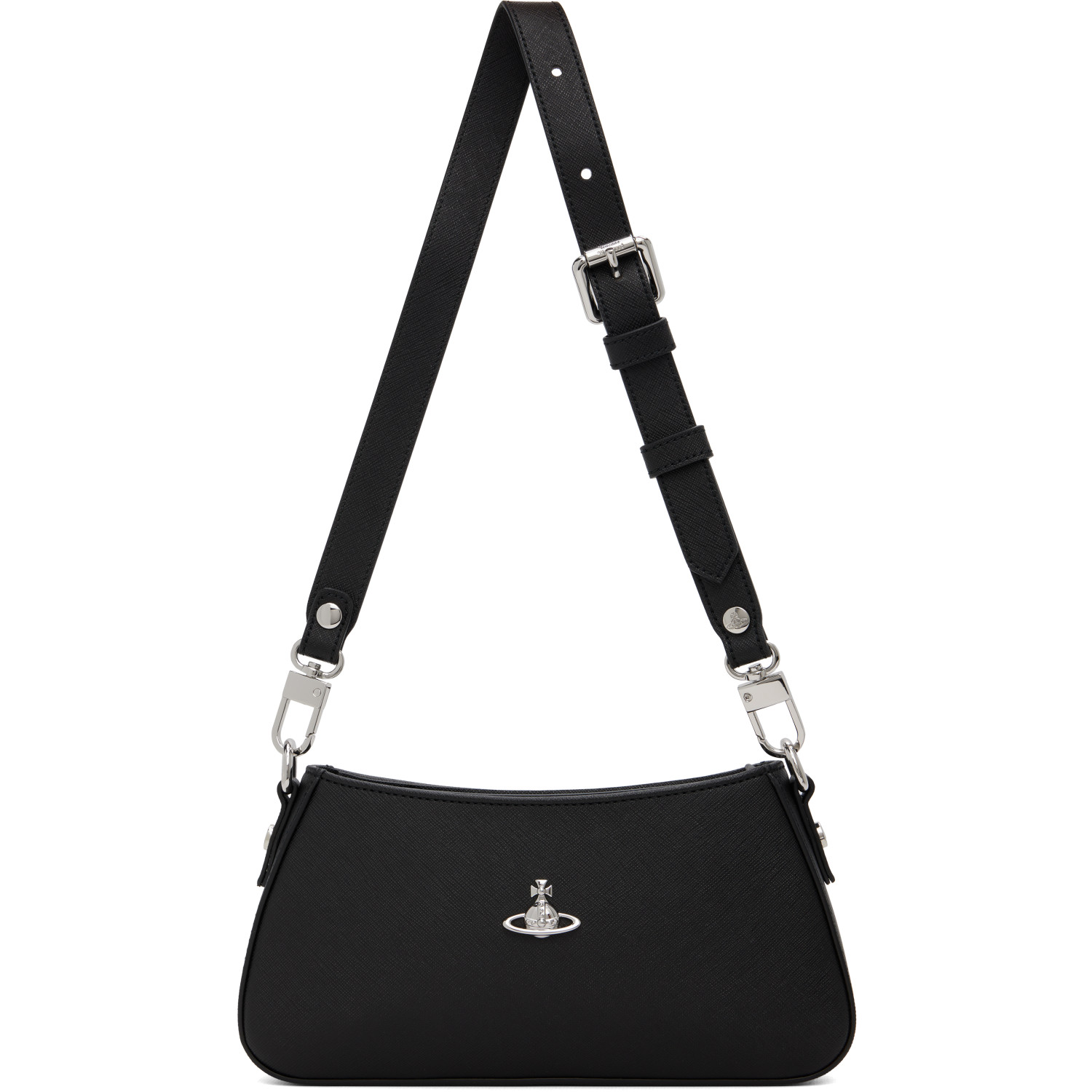 Vivienne Westwood Black Tasha Shoulder Phone Bag
