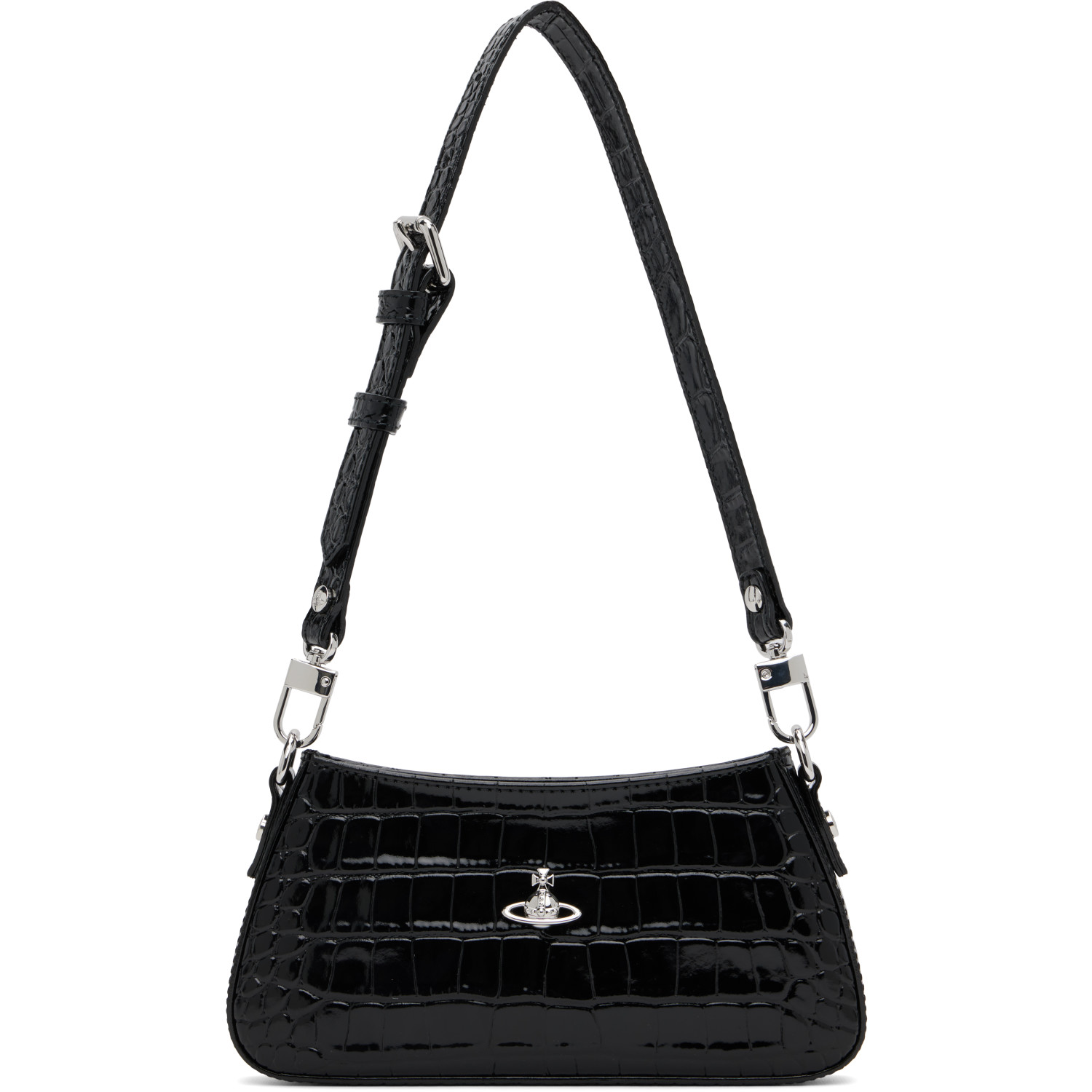 Vivienne Westwood Black Tasha Shoulder Phone Bag