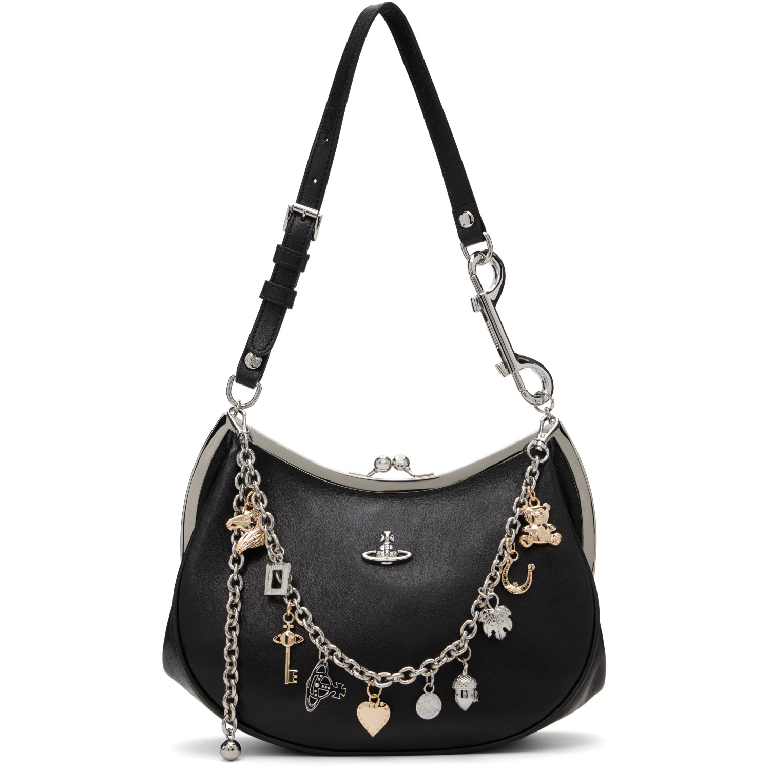 Vivienne Westwood Black Charm Frame Purse