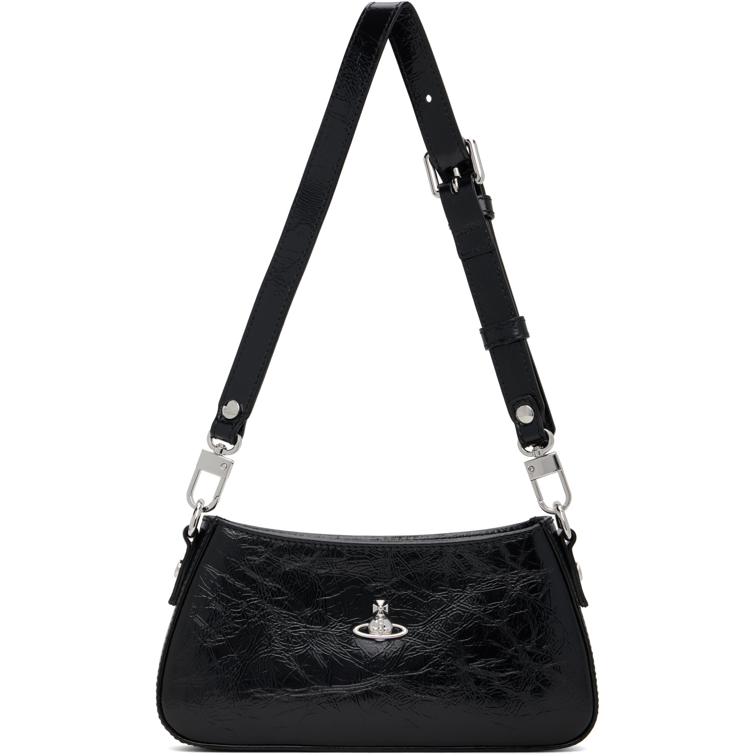 Vivienne Westwood Black Tasha Shoulder Phone Bag