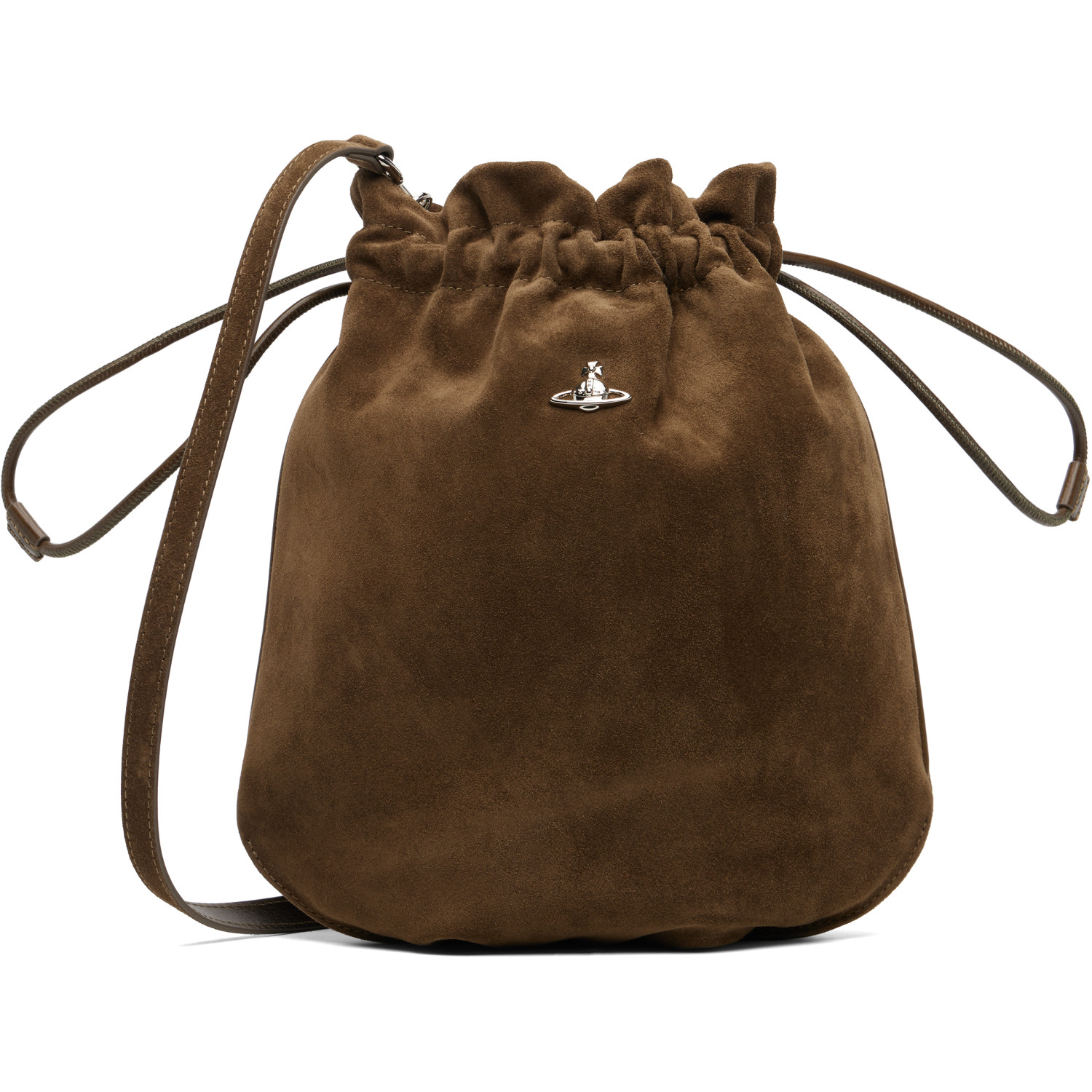 Vivienne Westwood Khaki Drawstring Pouch Bag