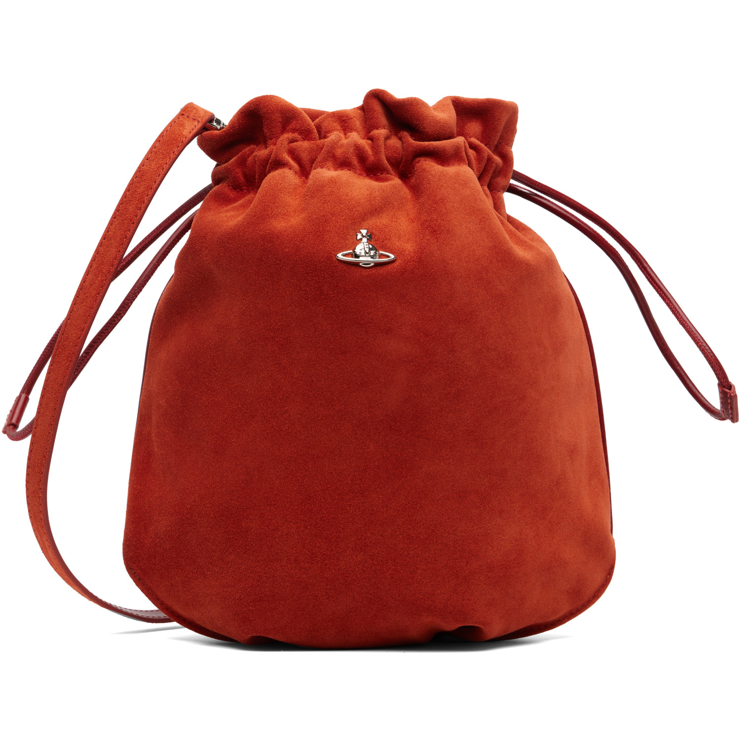 Vivienne Westwood Orange Drawstring Pouch Bag